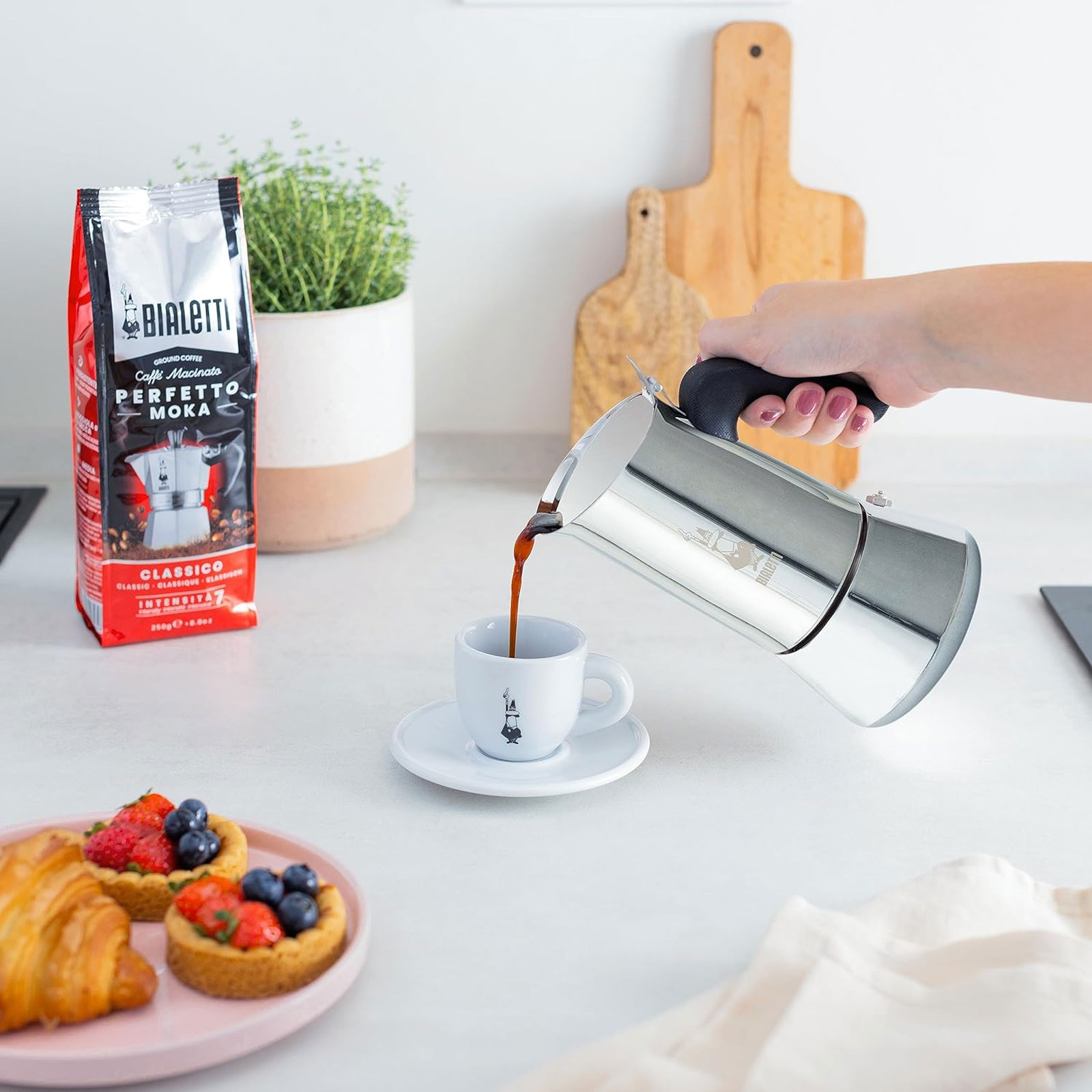 Bialetti New Venus Espressokocher (Edelstahl, 6 Tassen) Bialetti New Venus Espressokocher (Edelstahl, 6 Tassen)