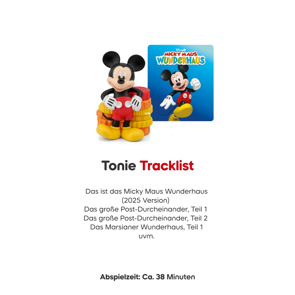 Tonies Hörfigur für Toniebox, Disney Jr. – Micky Maus Wunderhaus (Micky)