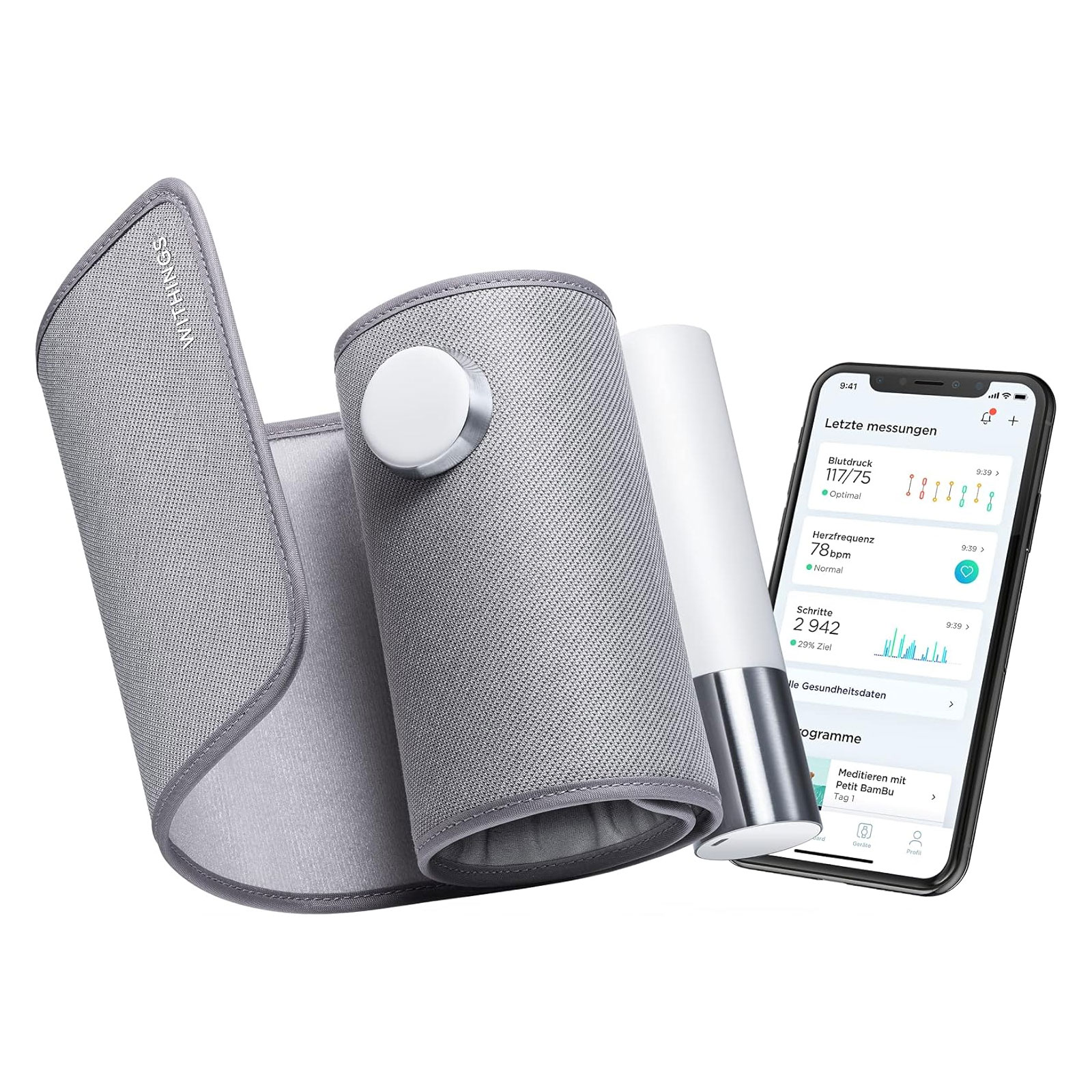 Withings BPM Core Intelligentes Oberarm-Blutdruckmessgerät 
