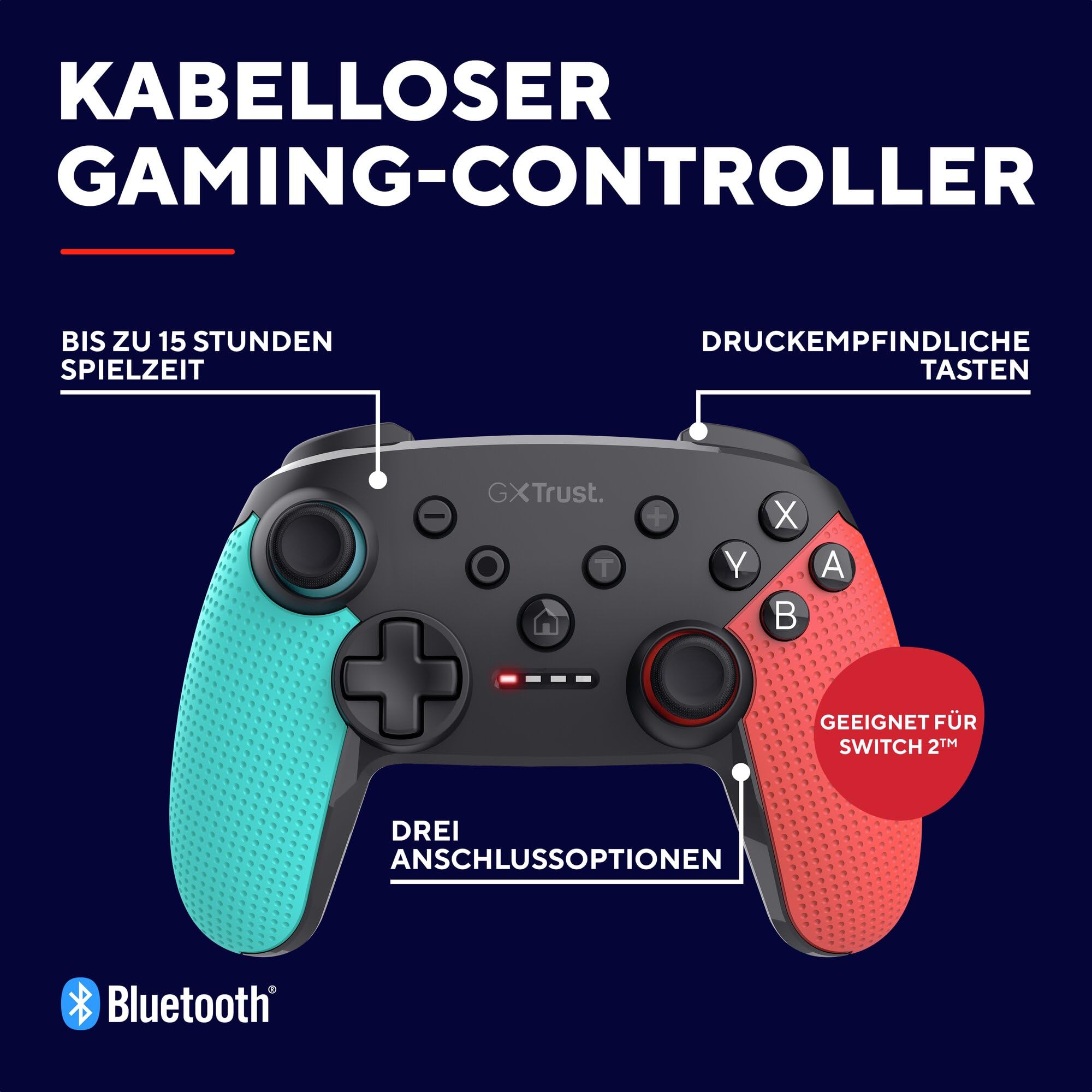 Trust Gaming GXT 1246B Muta Bluetooth Nintendo Switch Controller