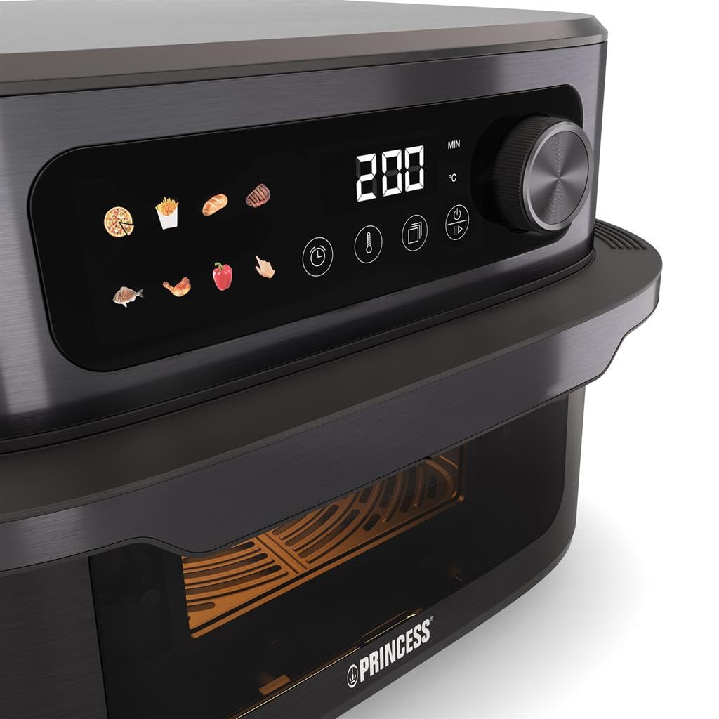 Princess Luftfritteuse 182480 MAXI CRISP, 10 L, 1800 W, Schwarz