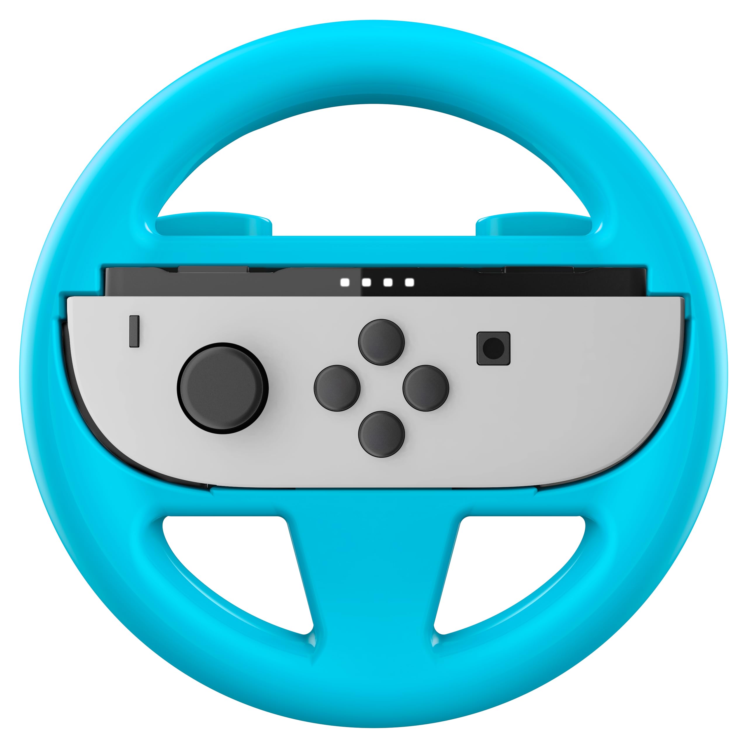 NNacon 2er-Set Lenkräder für Joycon für Switch 2 | 1 blau und 1 rot