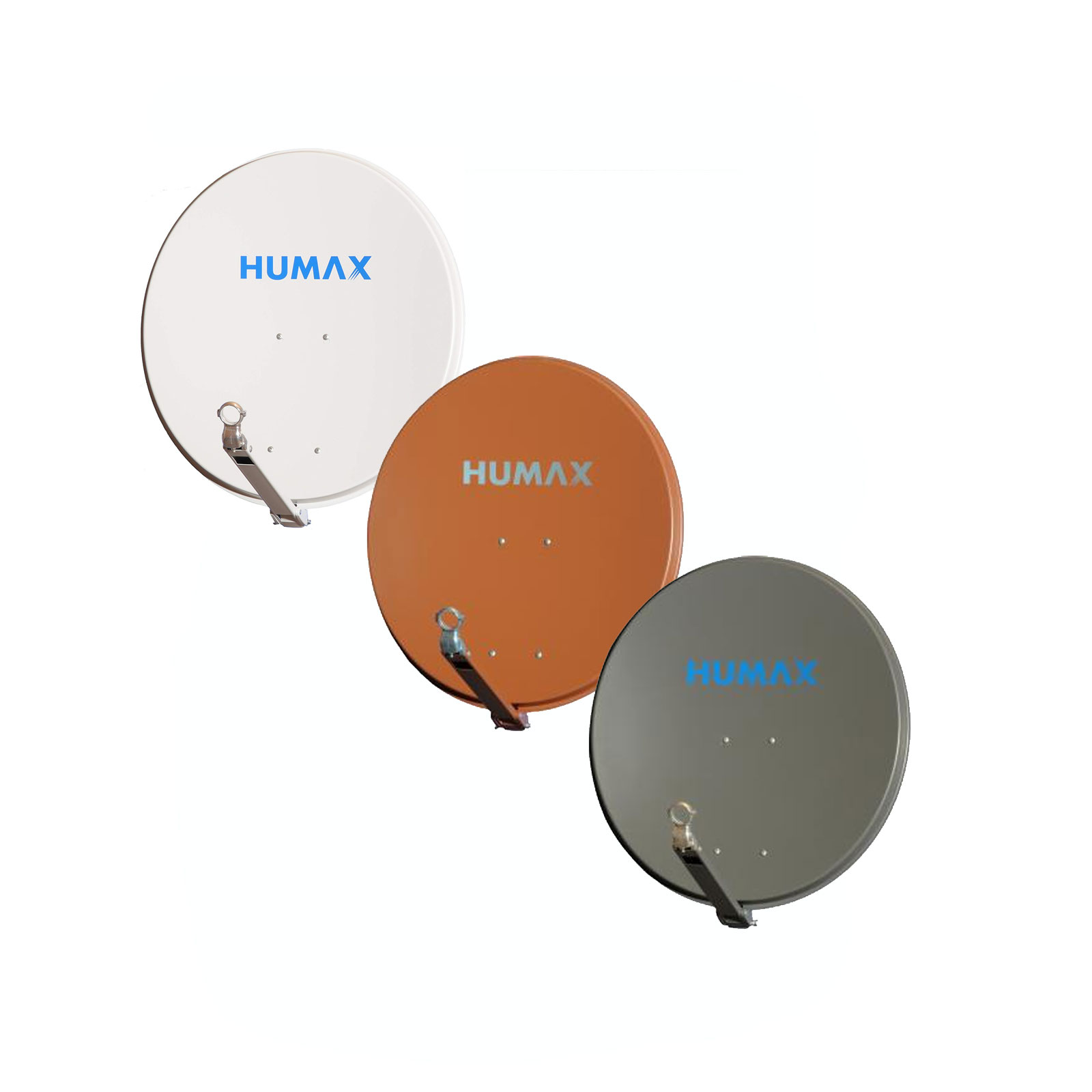 Humax Satelliten-Schüssel Professional 75cm hellgrau