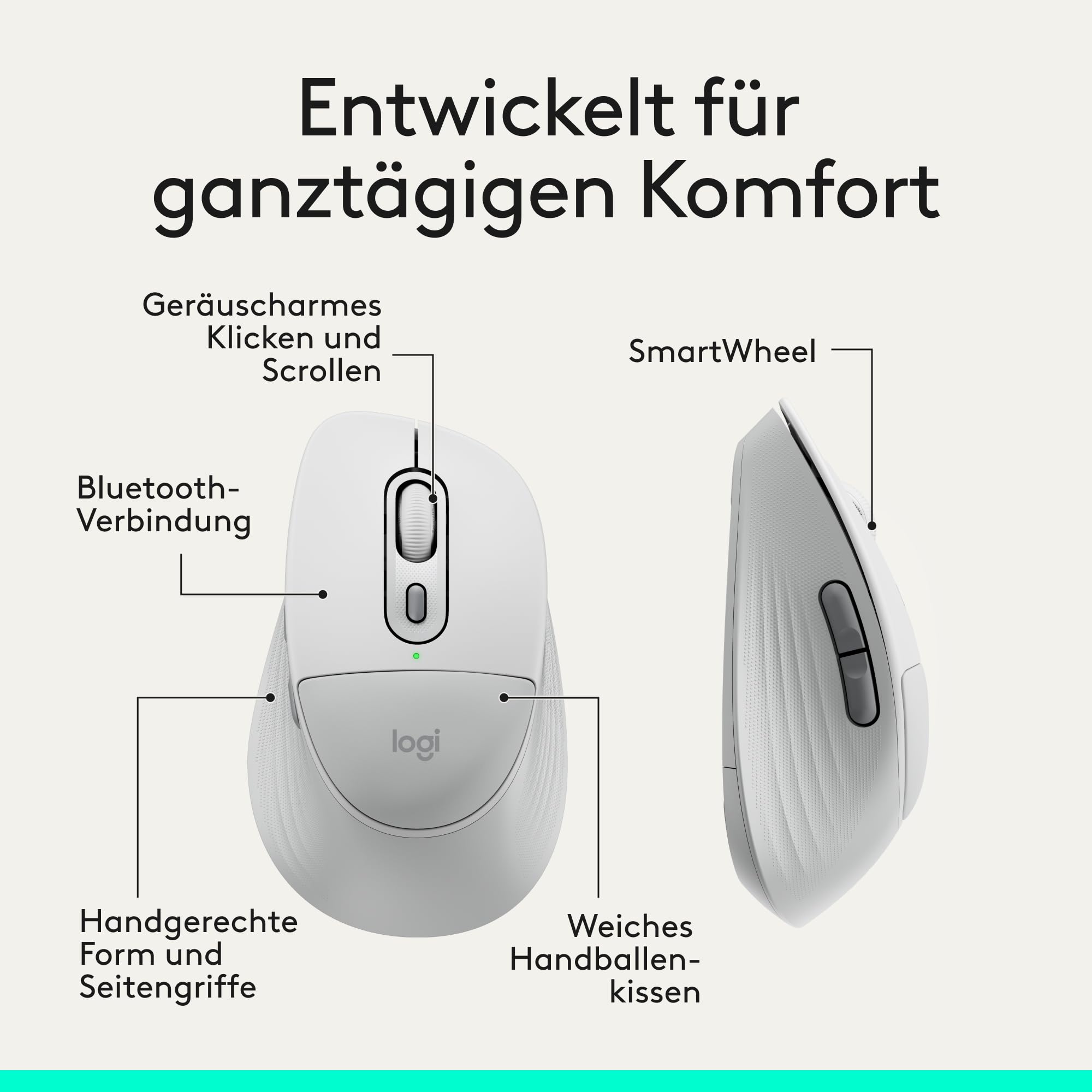 Logitech Signature Comfort Plus M850 L kabellose Maus