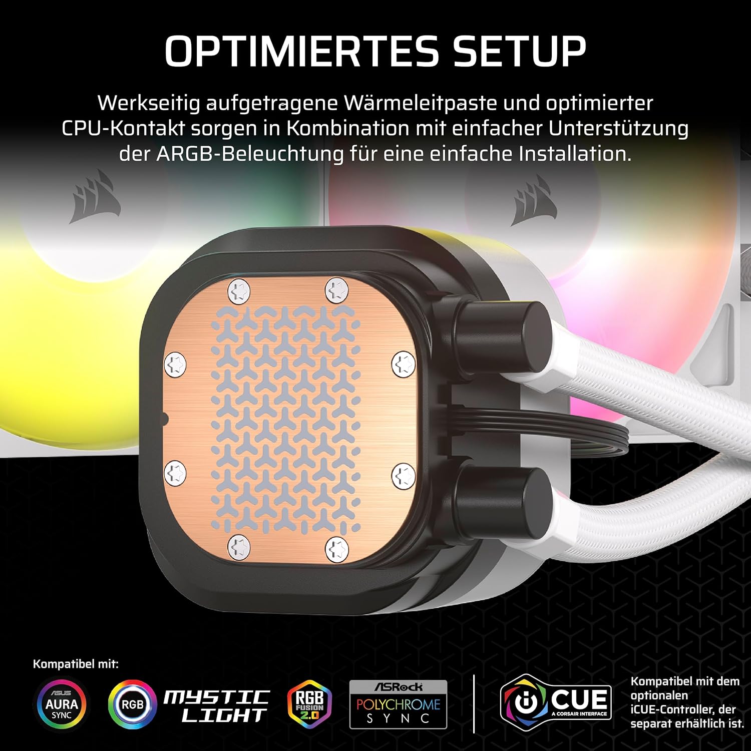 Corsair Nautilus 360 RS ARGB CPU-Flüssigkeitskühler – 360mm AIO