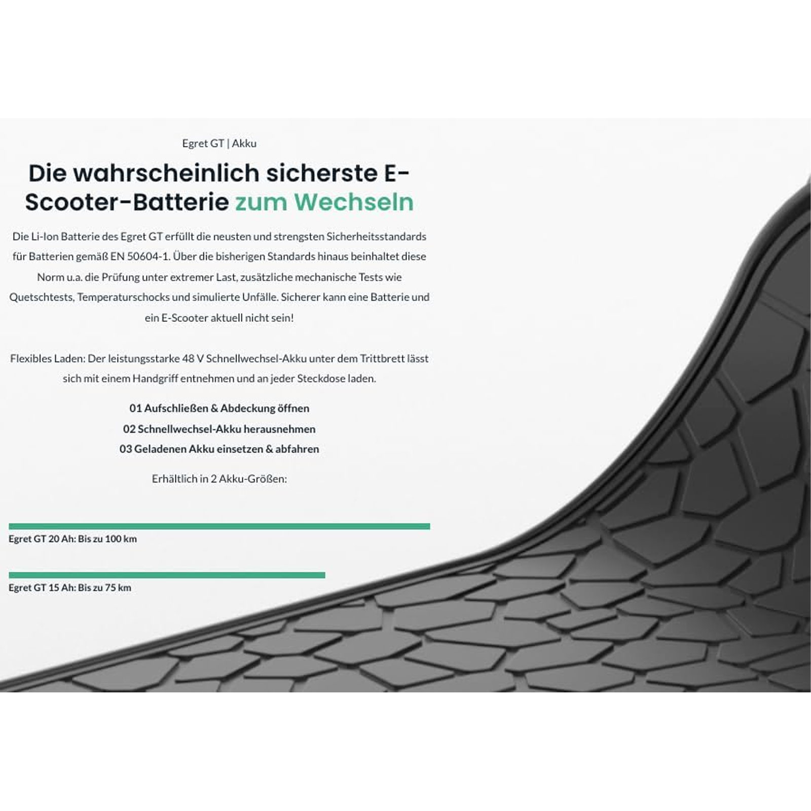 Egret GT XXL 20Ah grau E-Scooter