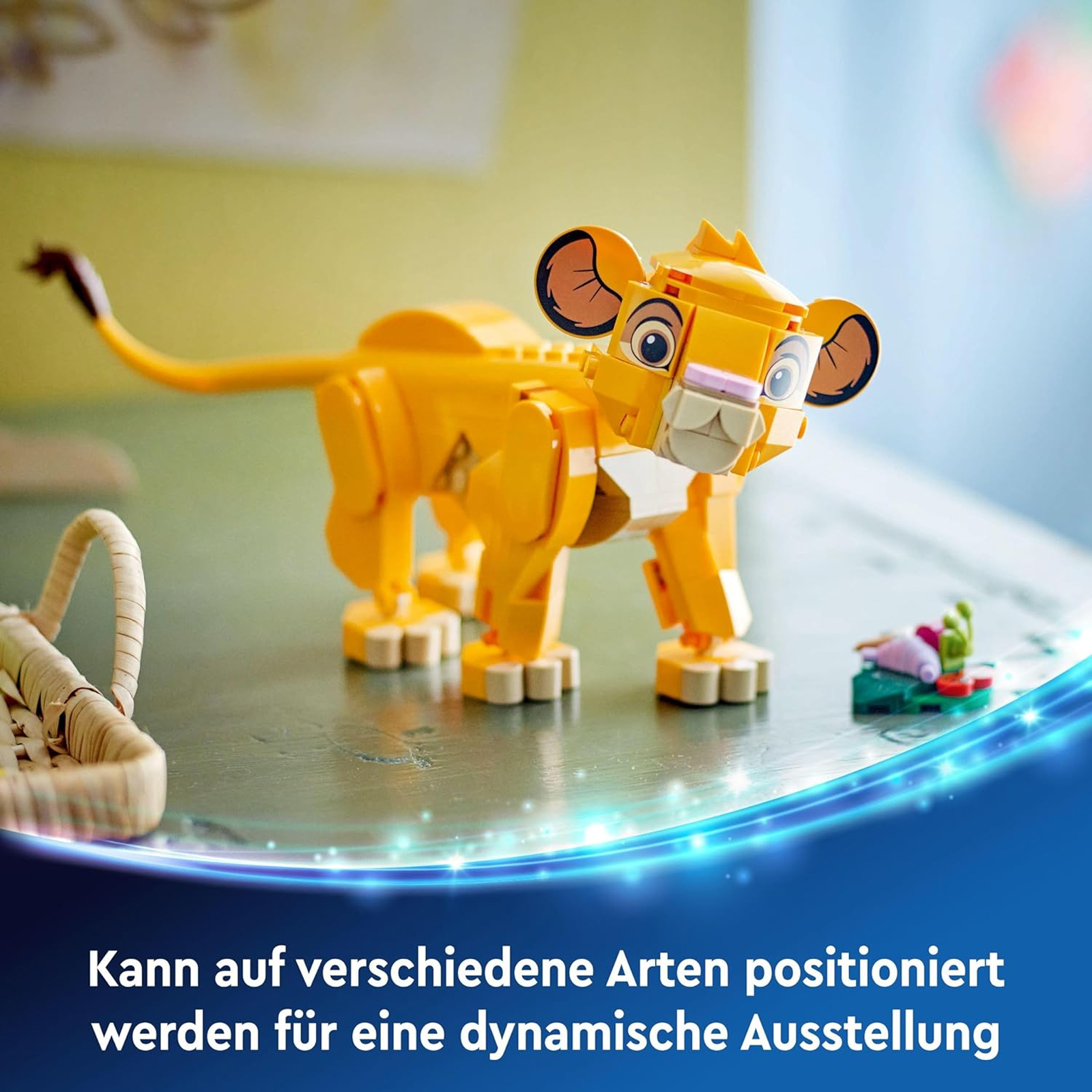 Lego Disney Simba, das Löwenjunge des Königs, Bauspielzeug für Kinder