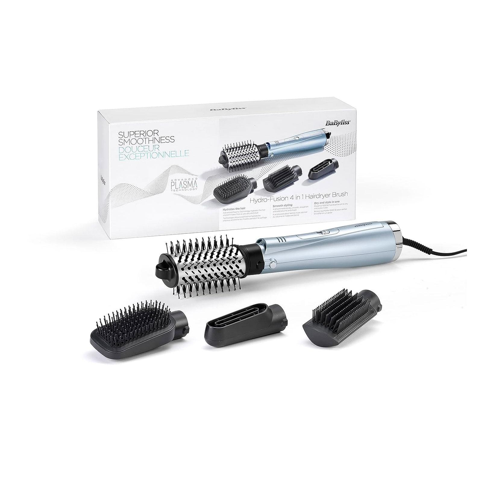 BaByliss Hydro Fusion Smooth & Shape Warmluftbürste