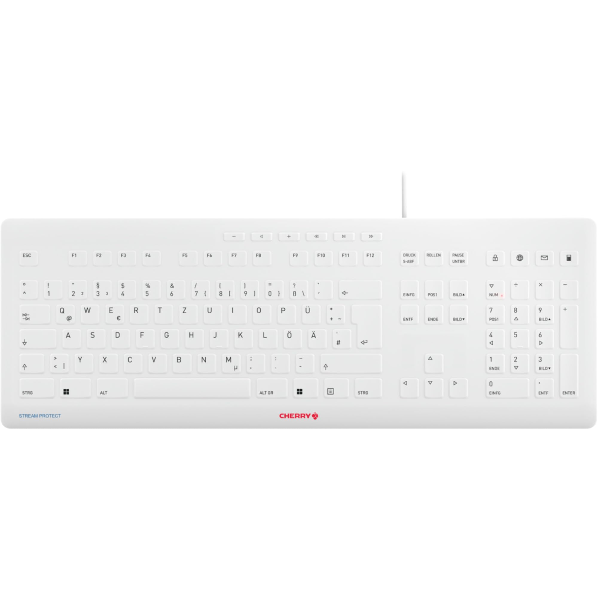 CHERRY STREAM PROTECT KEYBOARD, Kabelgebundene Tastatur