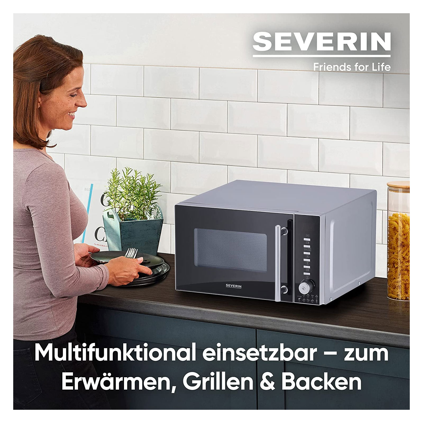 SEVERIN MW 7773 3-in-1 Mikrowelle mit Grillfunktion und Heißluftfunktion SEVERIN MW 7773 3-in-1 Mikrowelle mit Grillfunktion und Heißluftfunktion