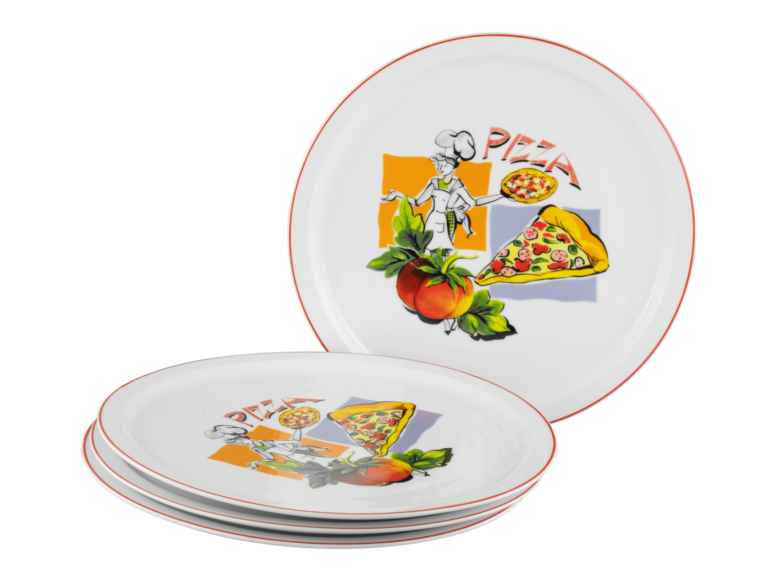CreaTable 24442 Pizzateller Serie Milano - Sofia 4-tlg. 4 Personen