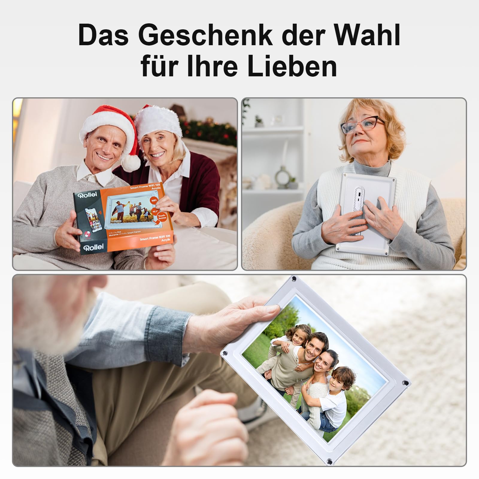 ROLLEI Smart Frame WiFi 109 Acrylic Digitaler Bilderrahmen