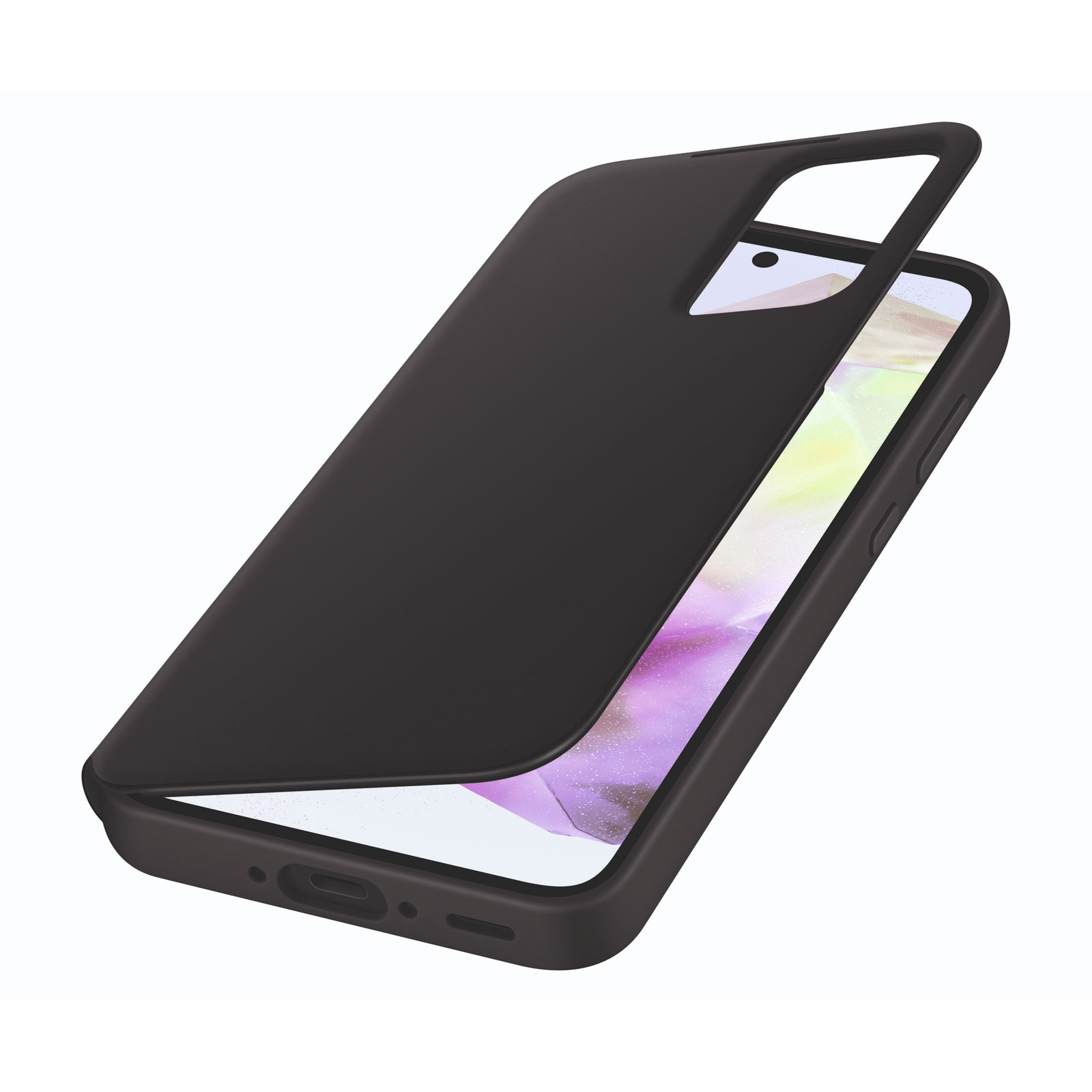 Samsung EF-ZA356 für Galaxy A35 Smart View Wallet Case Black Handyhülle (EF-ZA356CBEGWW)