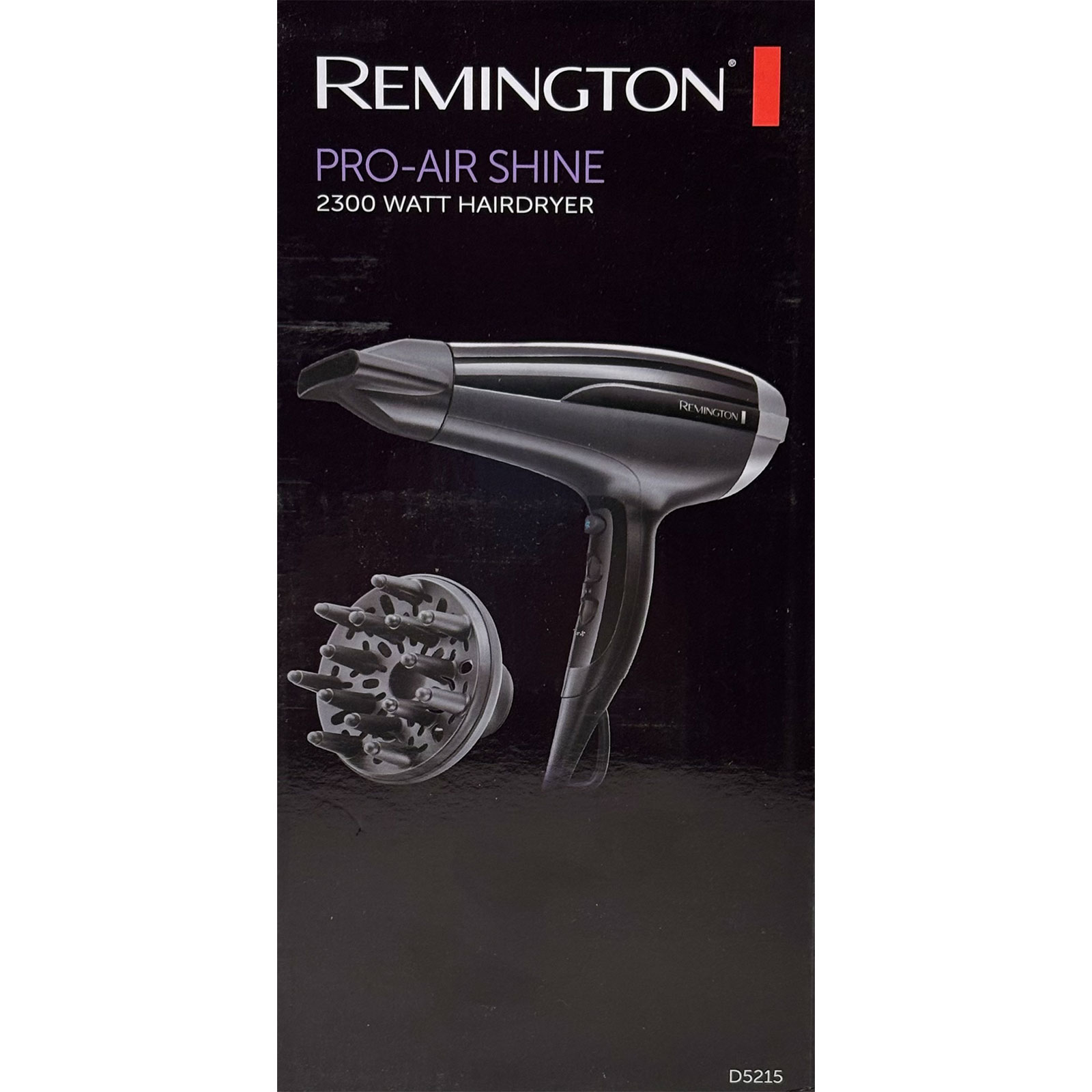Remington D 5215 Pro Air Shine HAARTROCKNER schwarz/silber