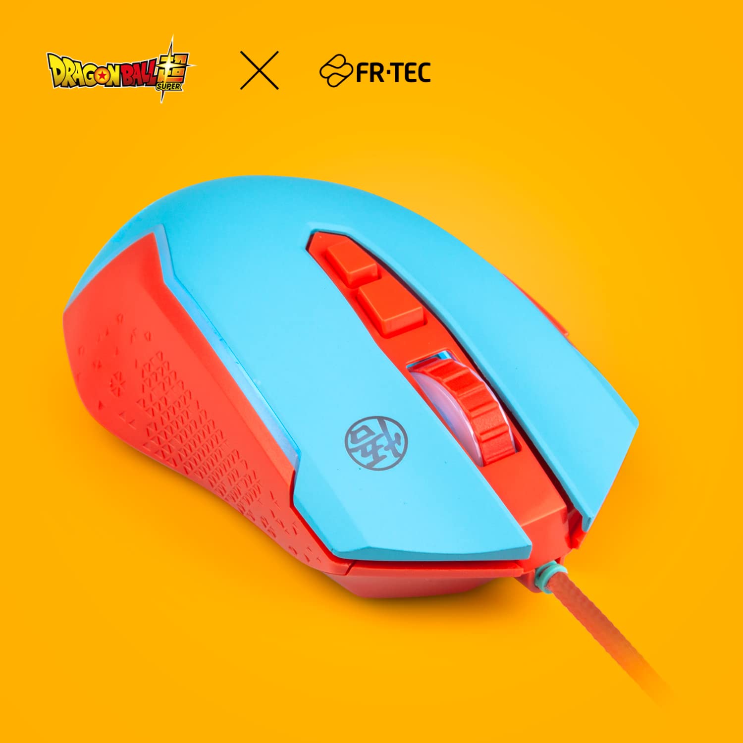 FRTEC – Dragon Ball Super Goku Gaming-Maus mit LED-Beleuchtung, bis zu 8.000 DPI