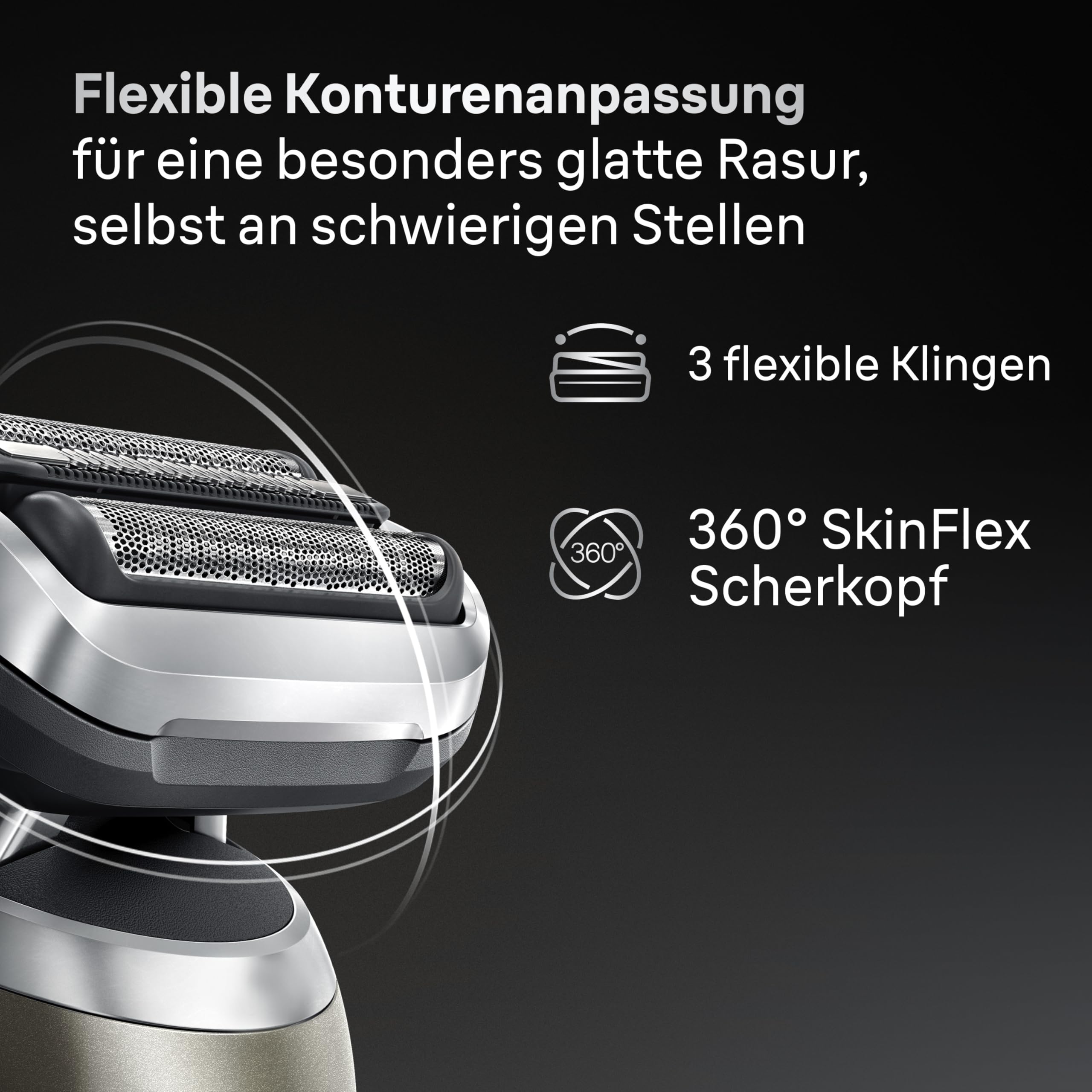 Braun Series 7 Elektrorasierer Herren, Rasierapparat mit 60 Min. Akkulaufzeit