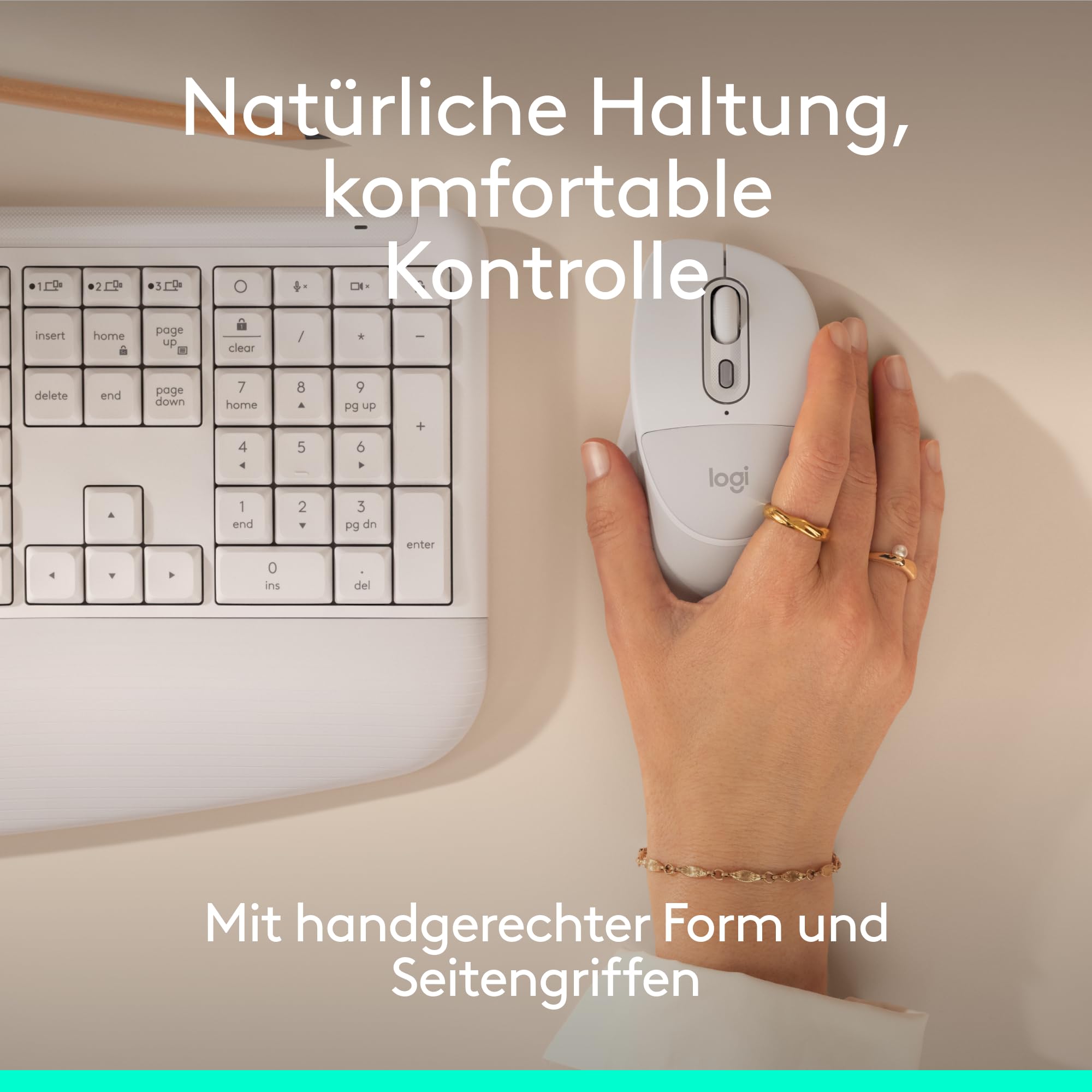 Logitech Signature Comfort Plus M850 L kabellose Maus