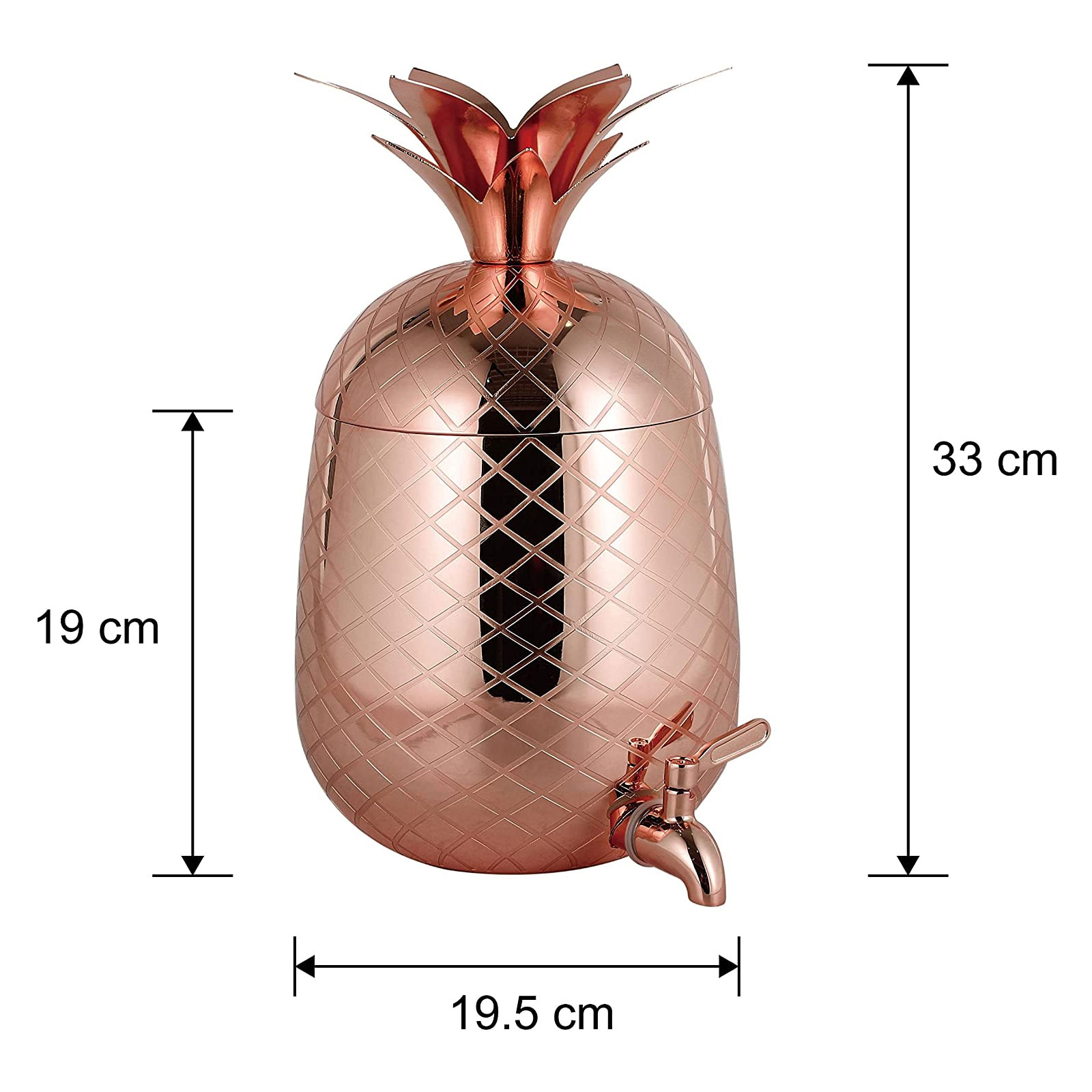 Echtwerk Ananas Getränkespender 4,7L Echtwerk Ananas Getränkespender 4,7L