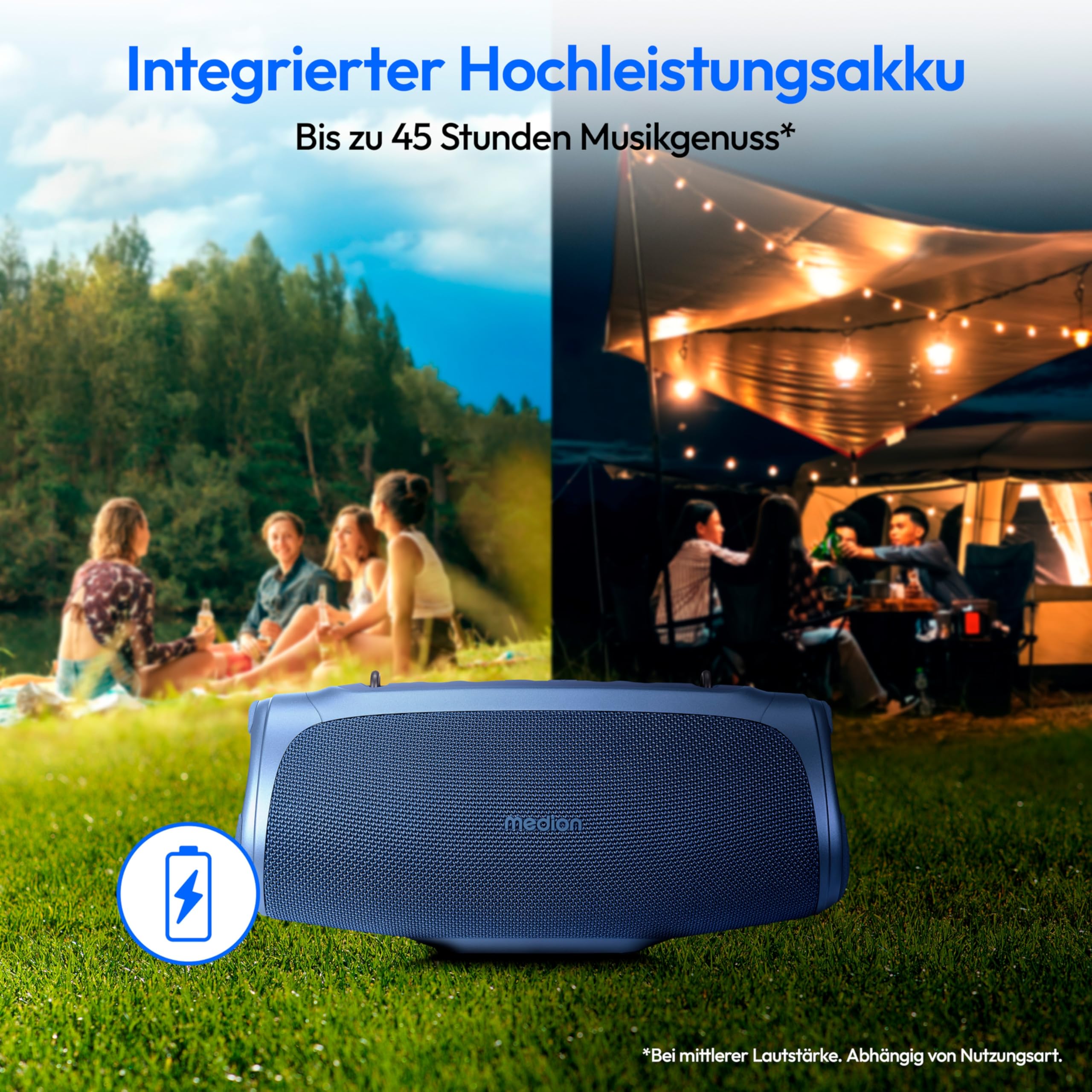 MEDION P61746 tragbarer Bluetooth Lautsprecher