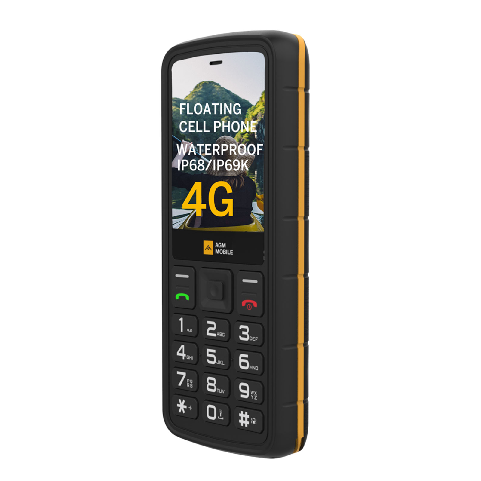 AGM M9F - Floating 4G, Schwarz - Modell 2025 Handy (Outdoor)