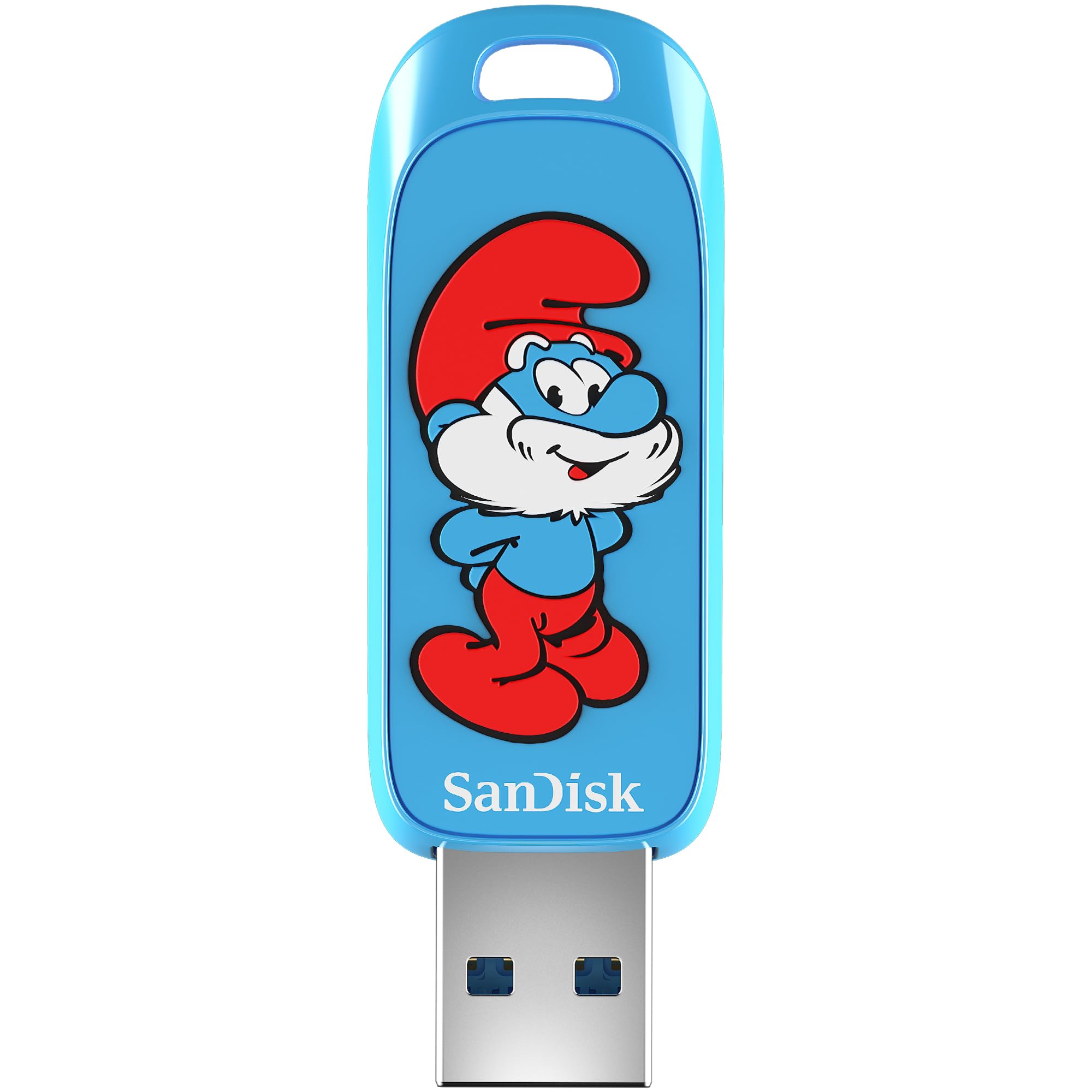 SanDisk USB-Stick Typ A für Spielekonsolen u. Computer, 128 GB, Schlumpf Edition