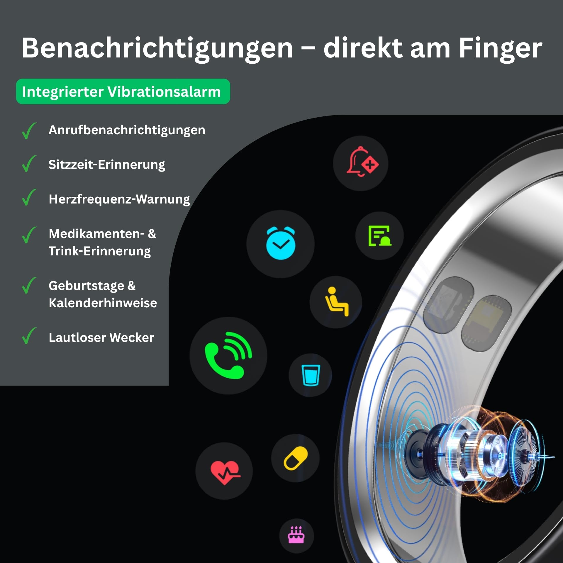 IMIKI Ring 2 Smart Ring – Gesundheits- & Schlaftracker