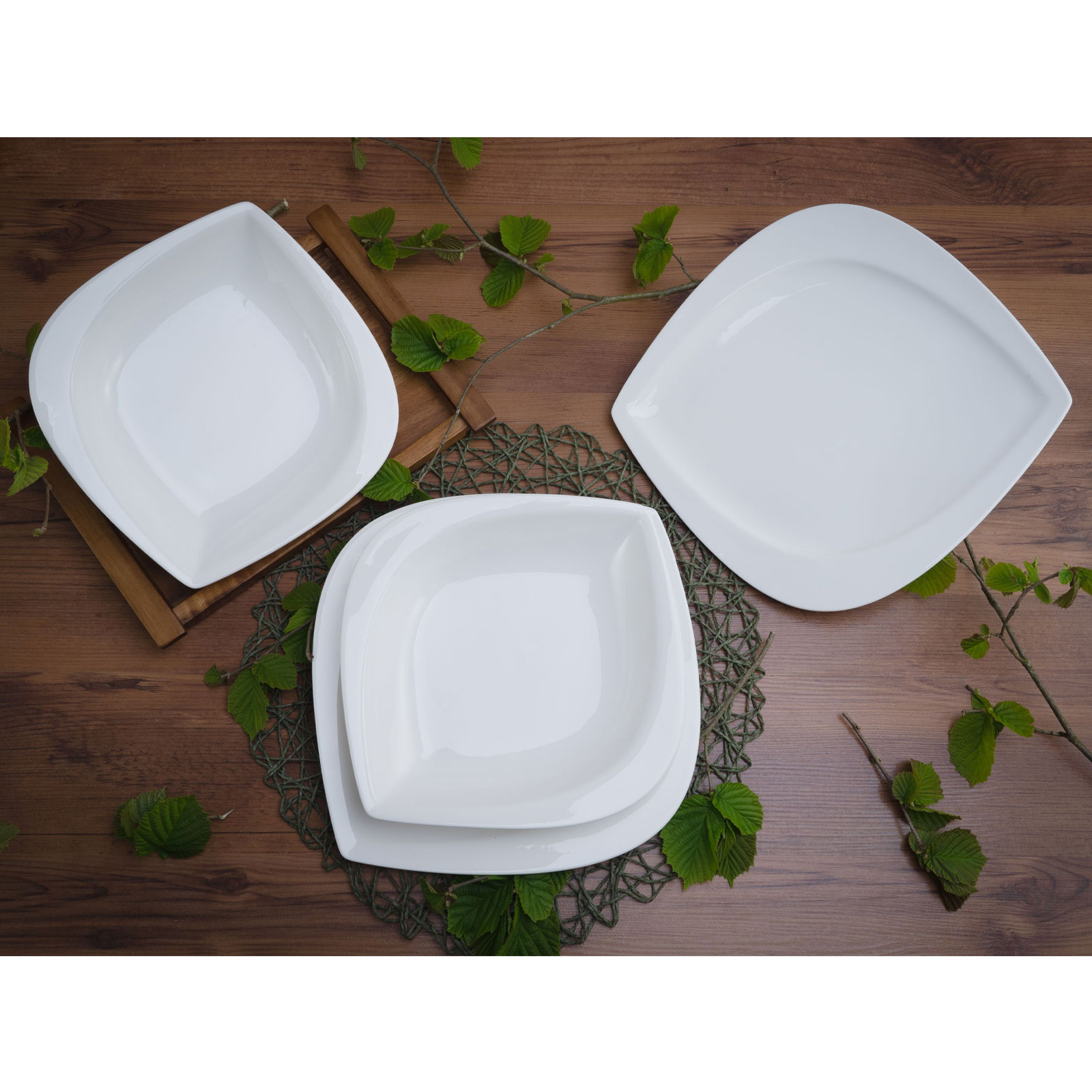 CreaTable, 18531, Serie Melbourne, Geschirrset, Tafelservice 12 teilig