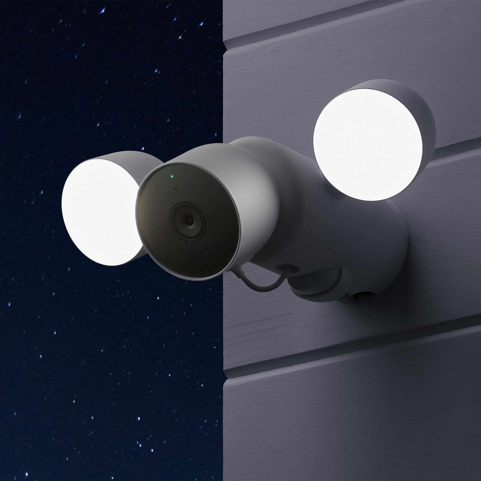 Google Nest Cam Überwachungskamera mit Flutlicht