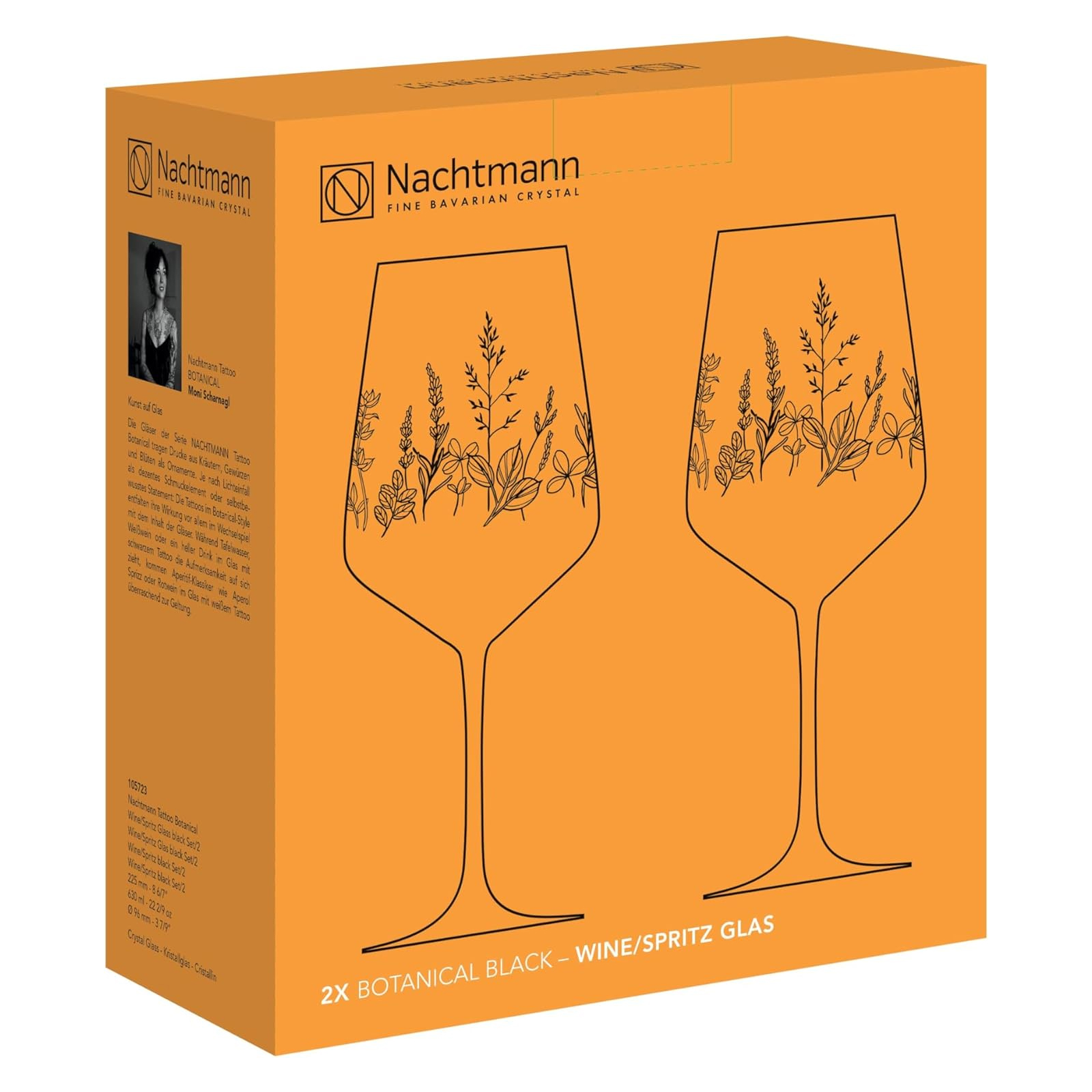 Nachtman Tattoo Botanical Black 105723 Coctailglas Set/2