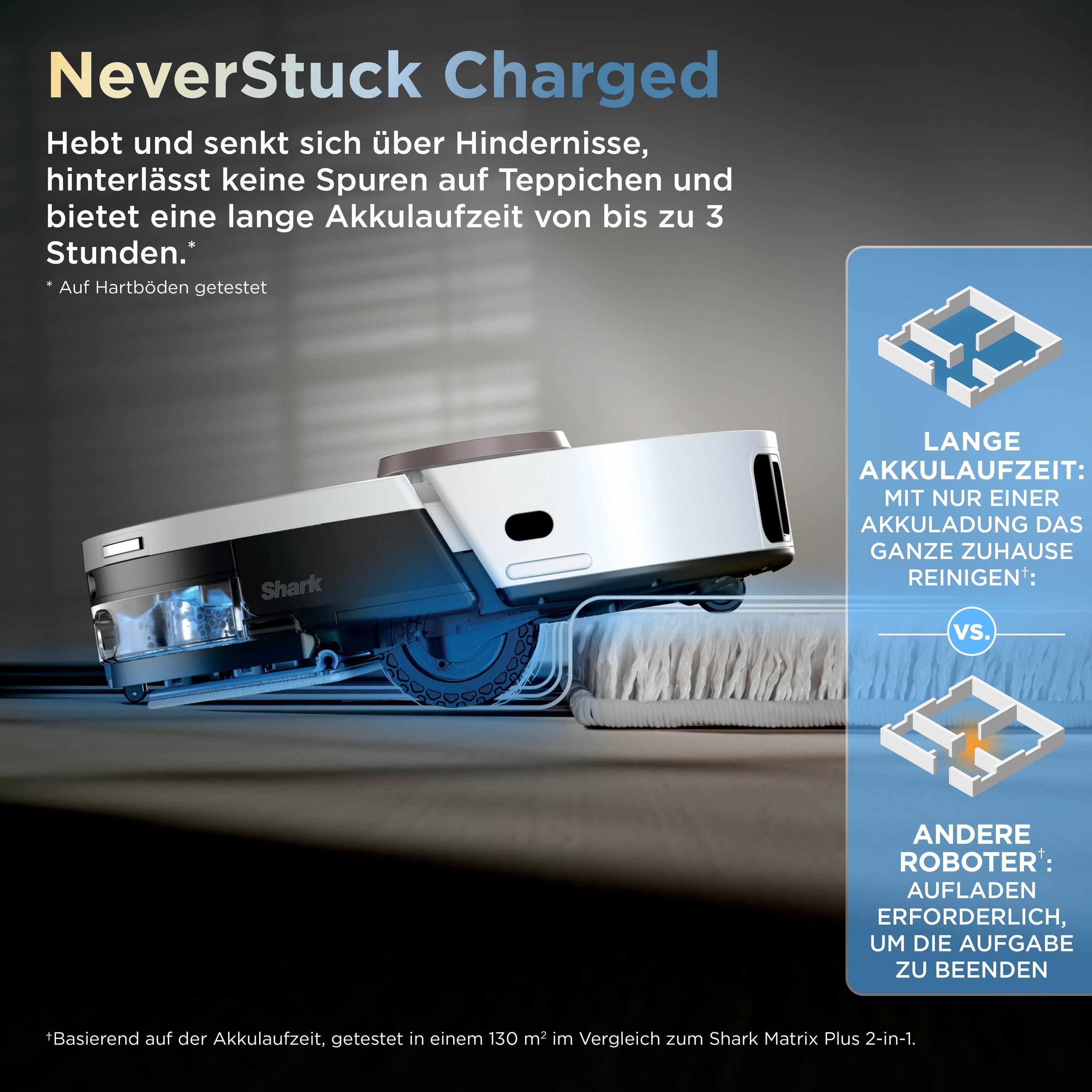 Shark RV2910XEEUWH ThermaCharged PowerDetect Saugroboter mit Wischfunktion