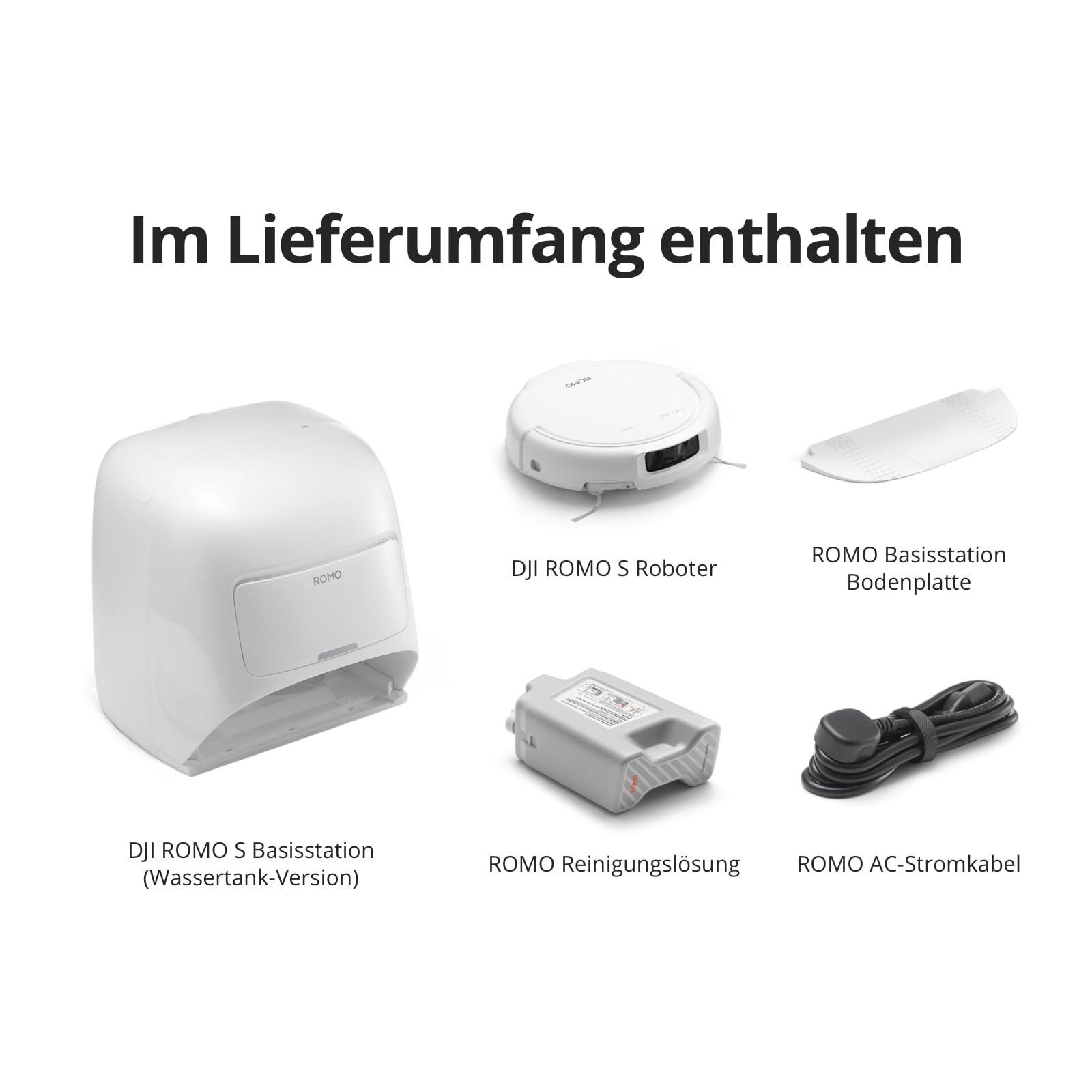 DJI ROMO S Saugroboter mit Wischpads