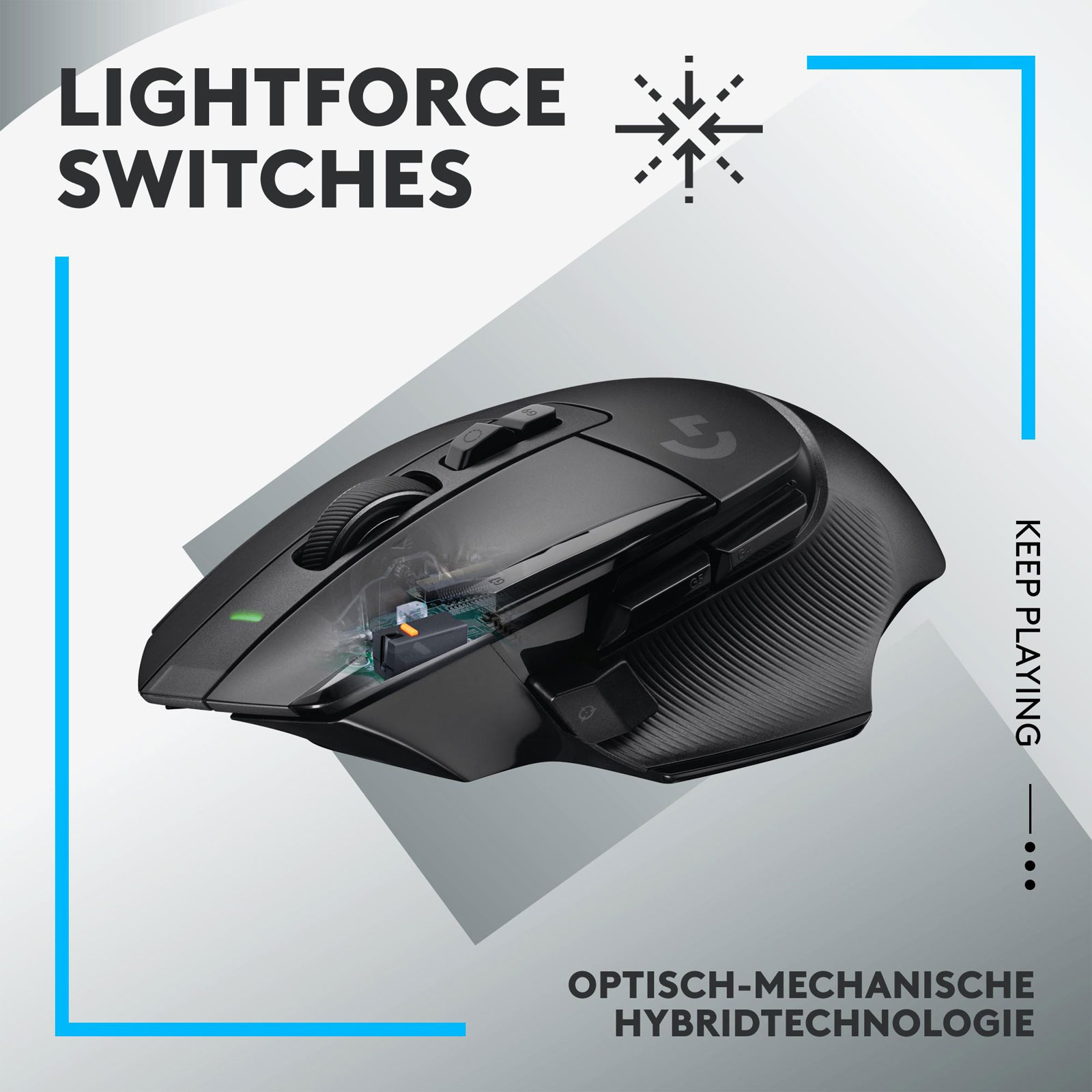 Logitech G502 X Lightspeed Wireless Maus USB-C