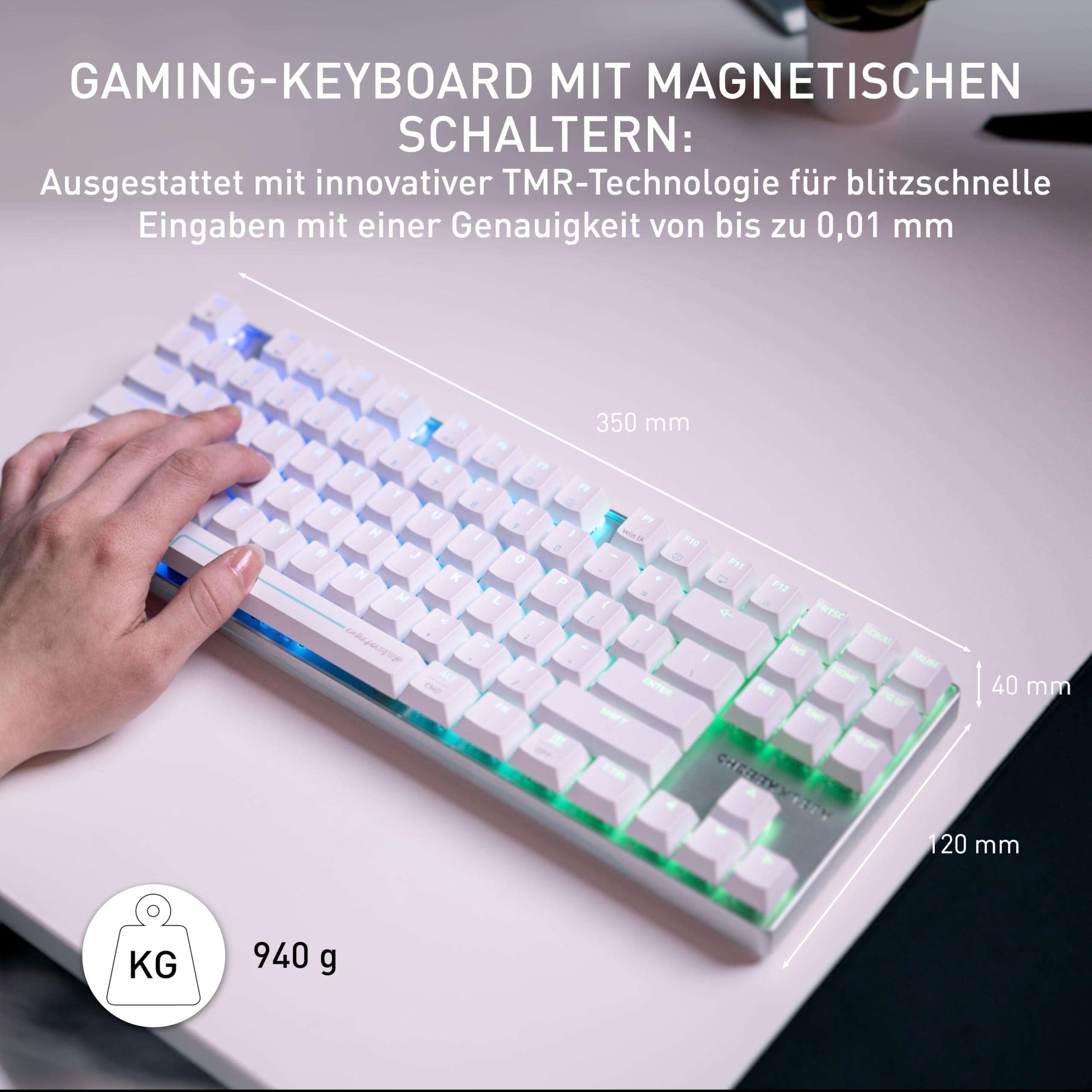 Cherry XTRFY MX 8.2 Pro TMR Wireless -Magnetisch-Mechanische TKL-Gaming-Tastatur