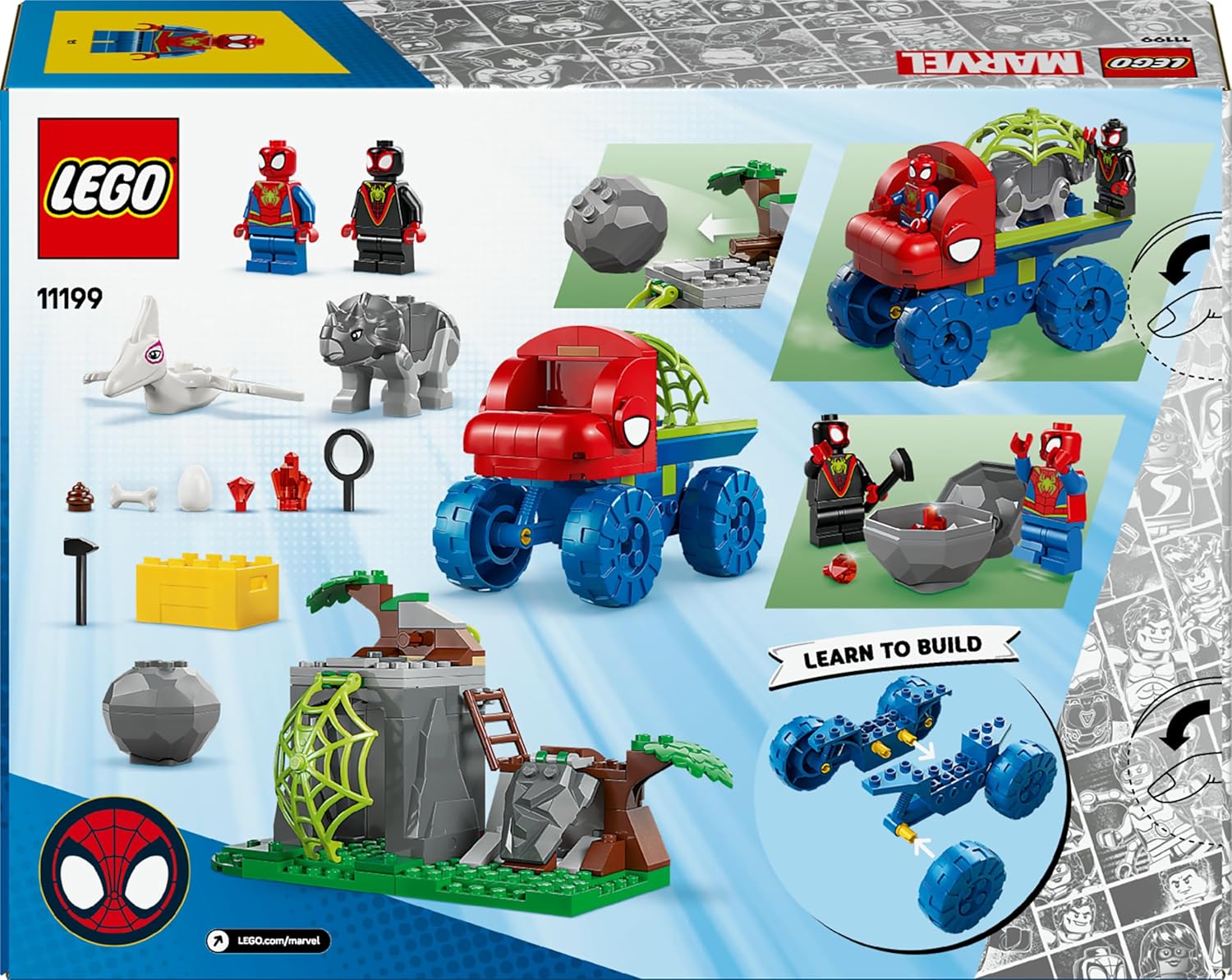 LEGO Marvel Spideys Team auf Rettungsmission im Dino-Truck 11199