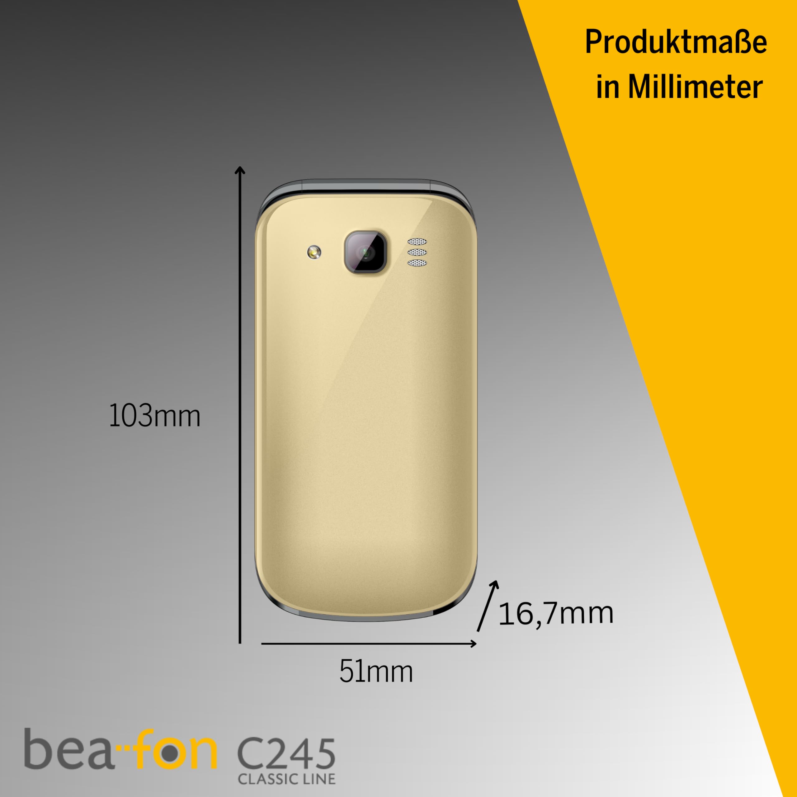 Beafon C245, champagner Handy