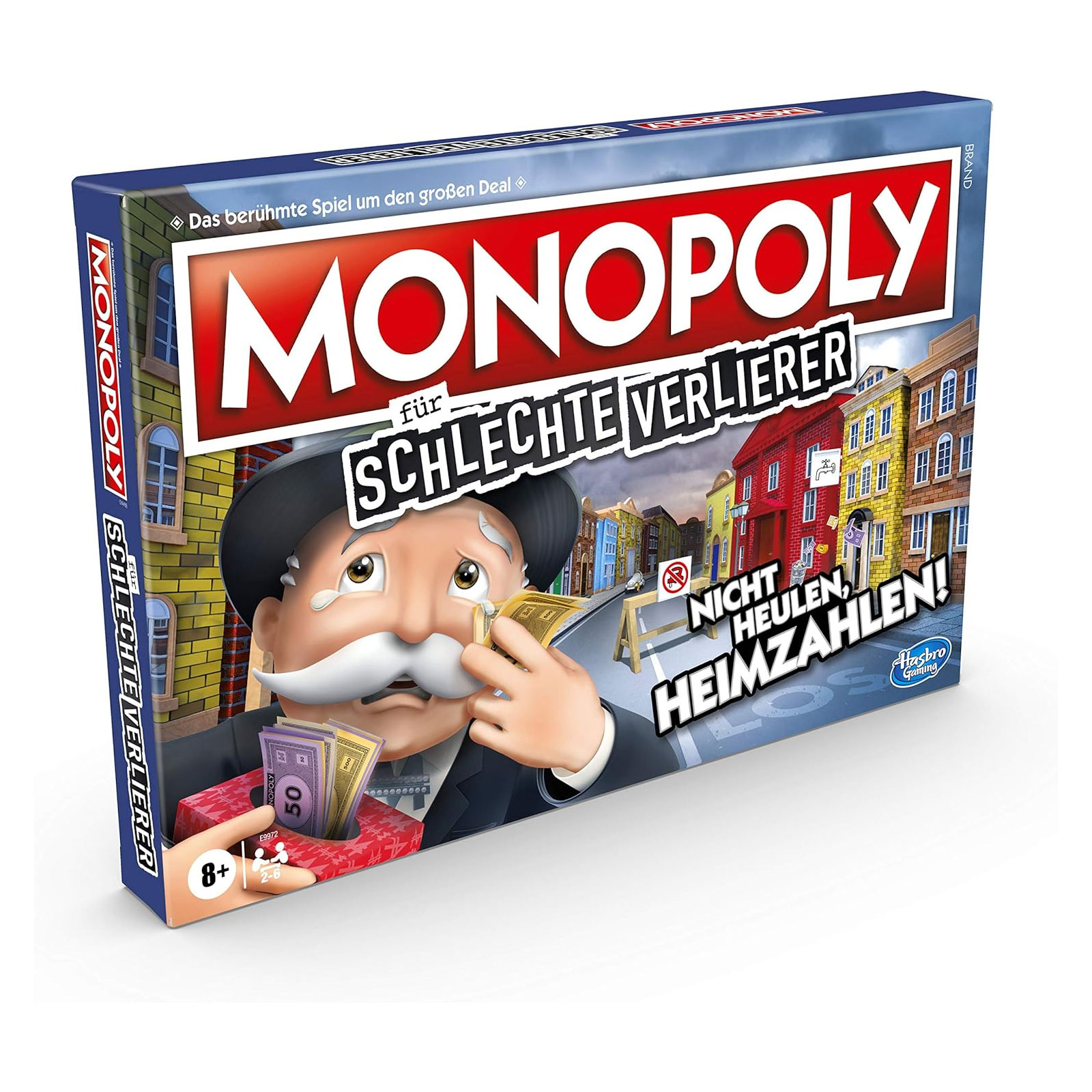 MONOPOLY für schlechte Verlierer Brettspiel (ab 8 Jahre, 2-6 Spieler)