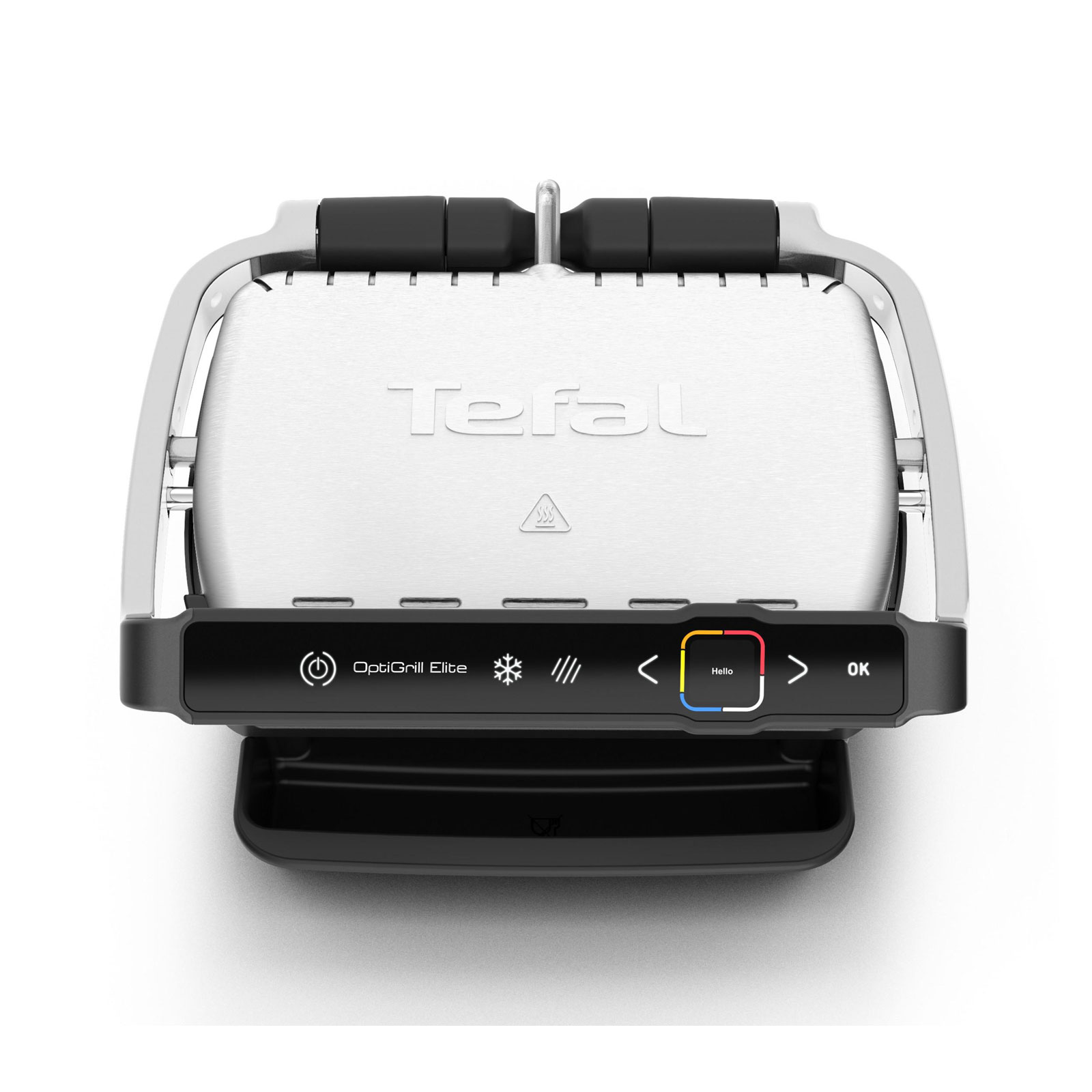 TEFAL GC 750D Elite OptiGrill Kontaktgrill gebürsteter Edelstahl