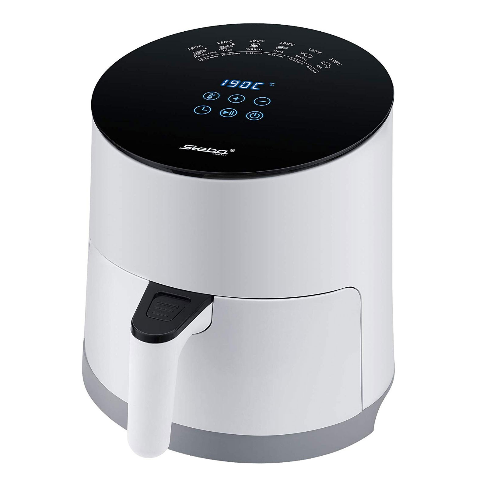 STEBA HF 1000 Heißluft-Fritteuse weiß / schwarz STEBA HF 1000 Heißluft-Fritteuse weiß / schwarz