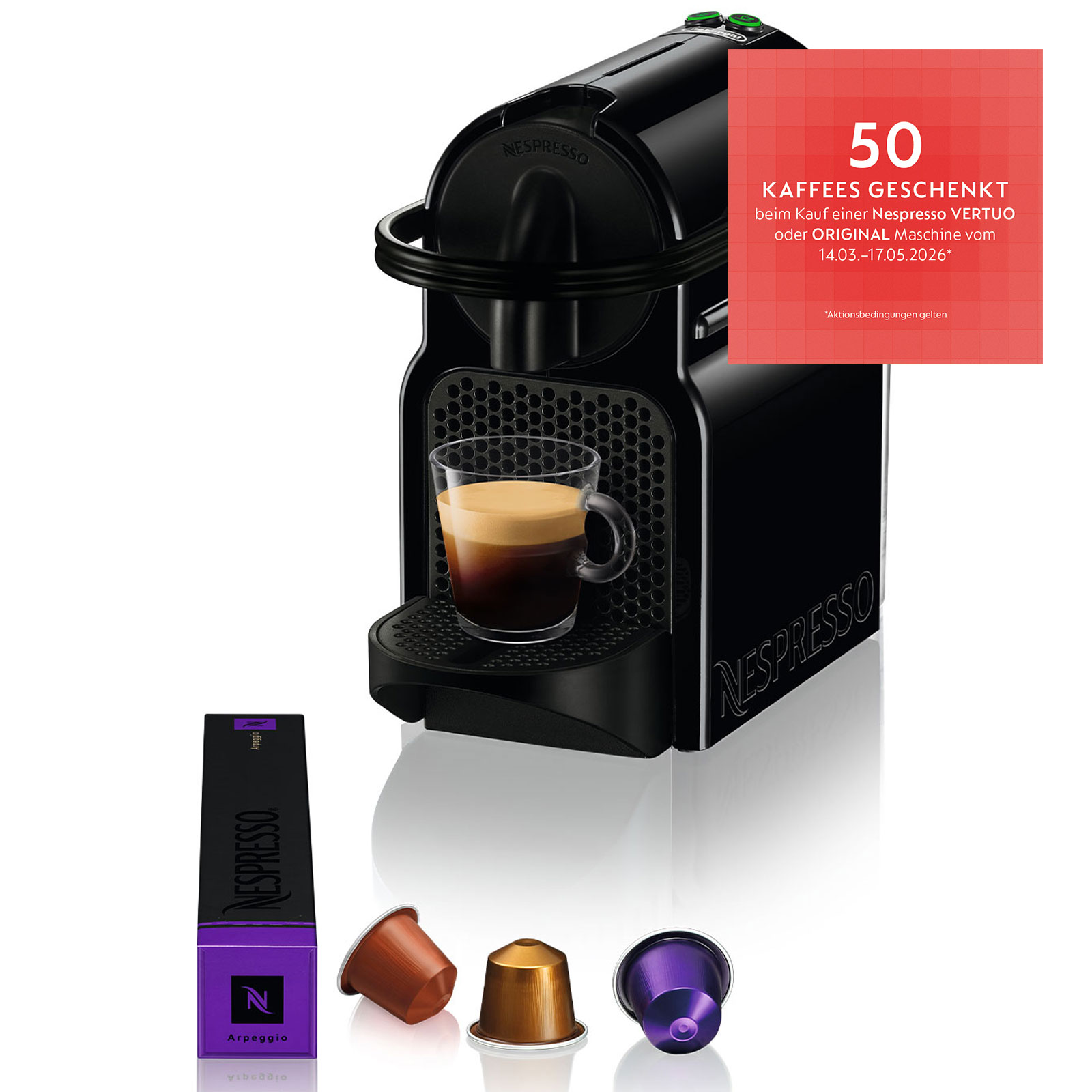 DeLonghi EN80.B Inissia Nespressomaschine