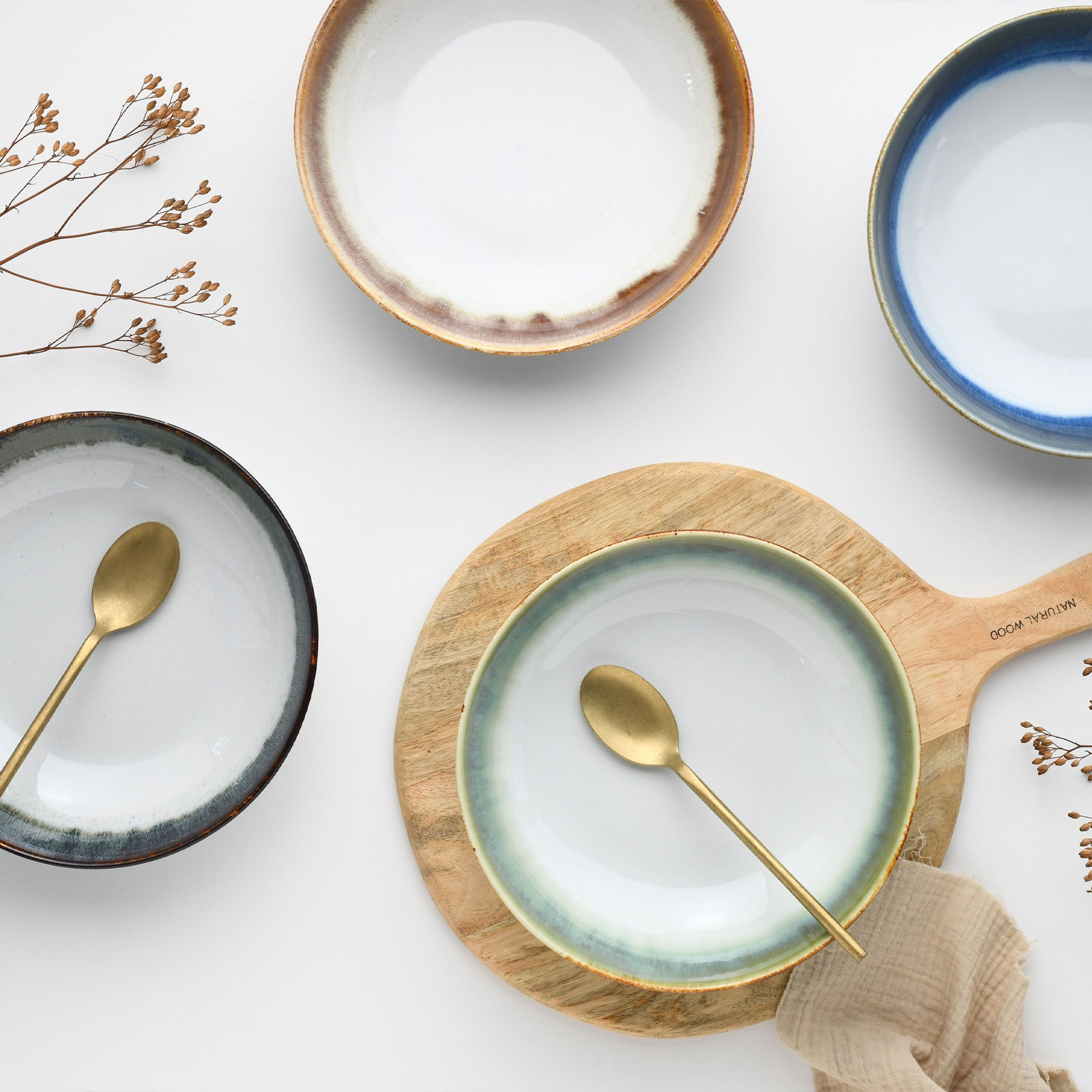 CreaTable Cascade 17547 Poké Bowl Set, 4-teilig