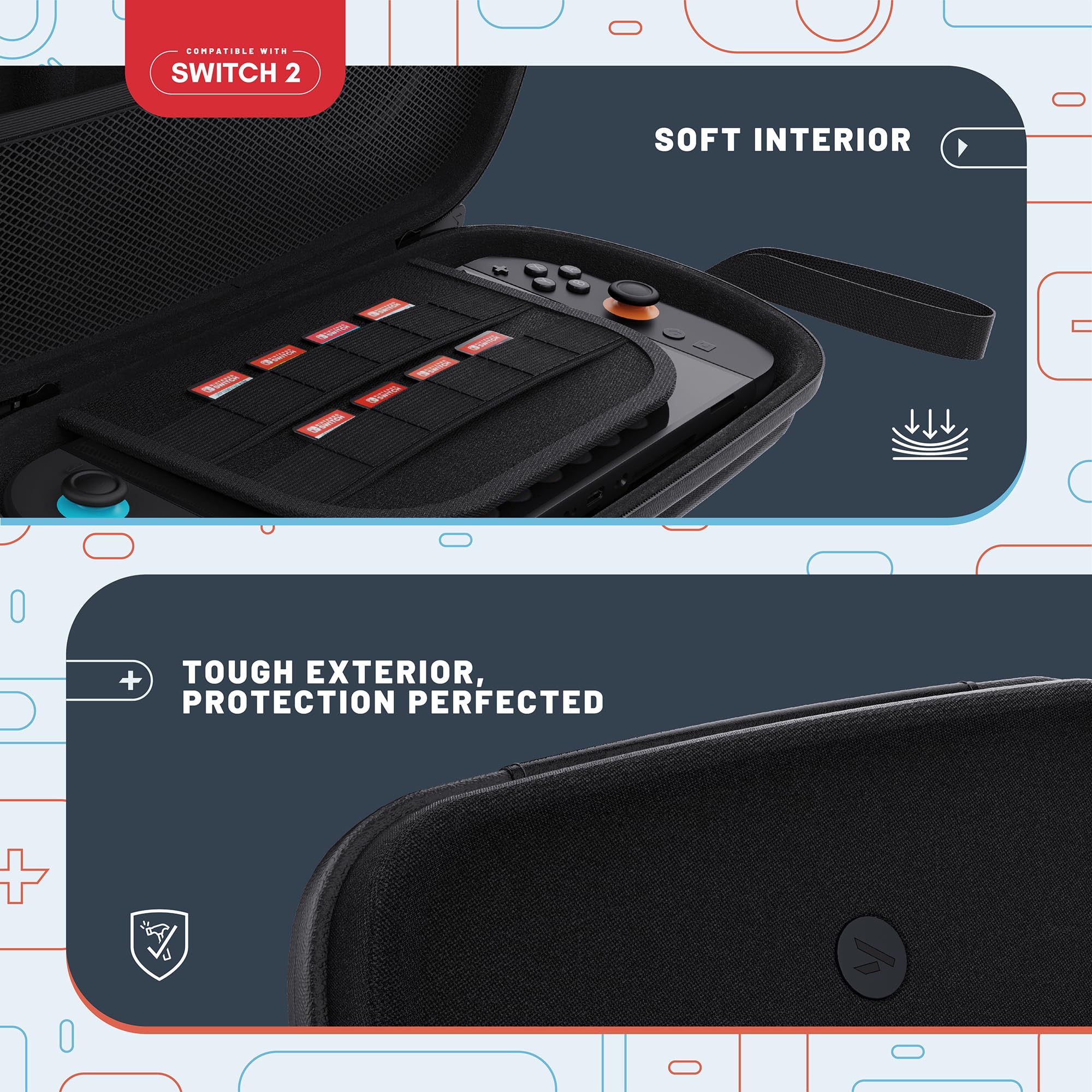 STEALTH Reisetasche für Handheld-Konsole, kompatibel mit Switch 2