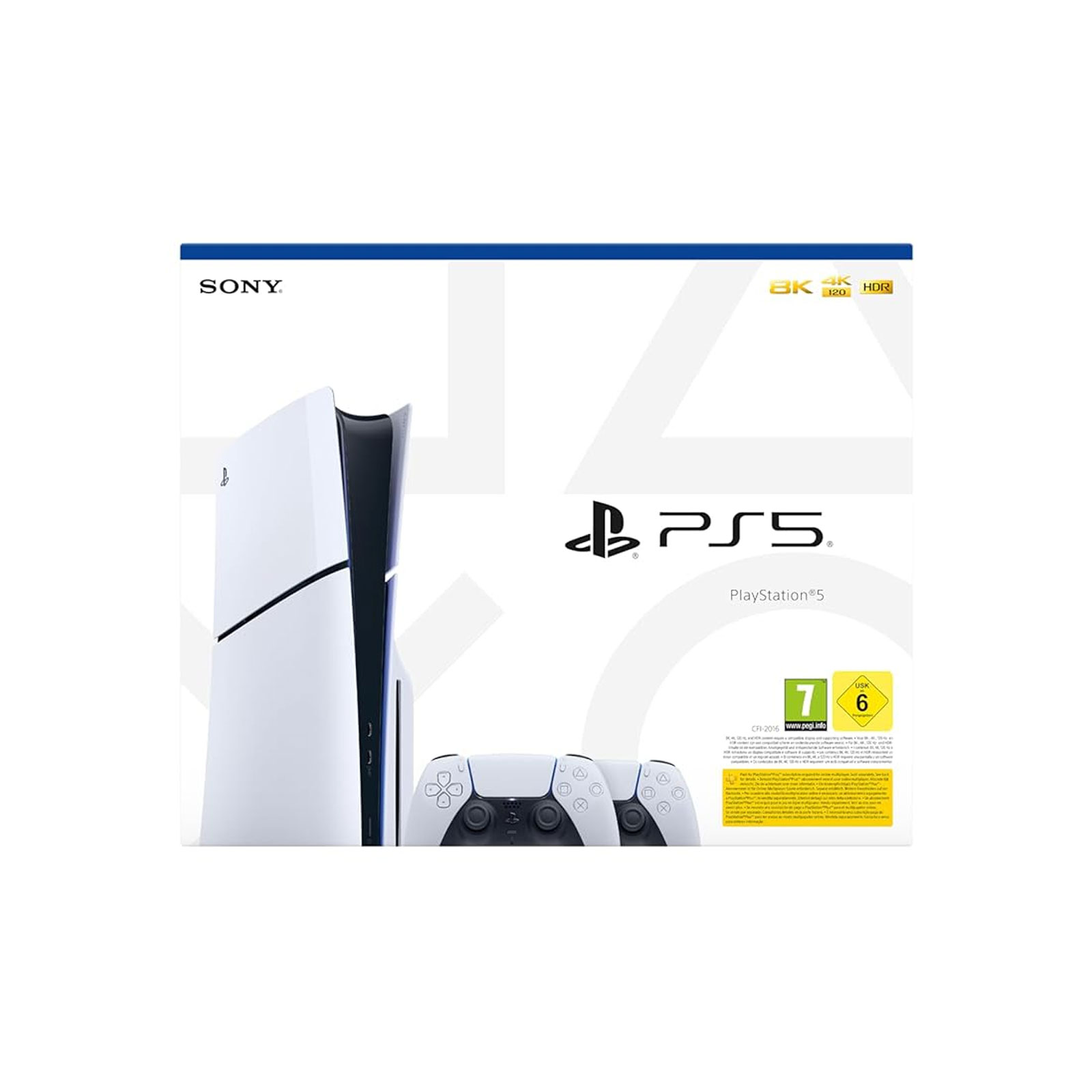 SONY PlayStation 5 (Modellgruppe - Slim) + 2 Controller