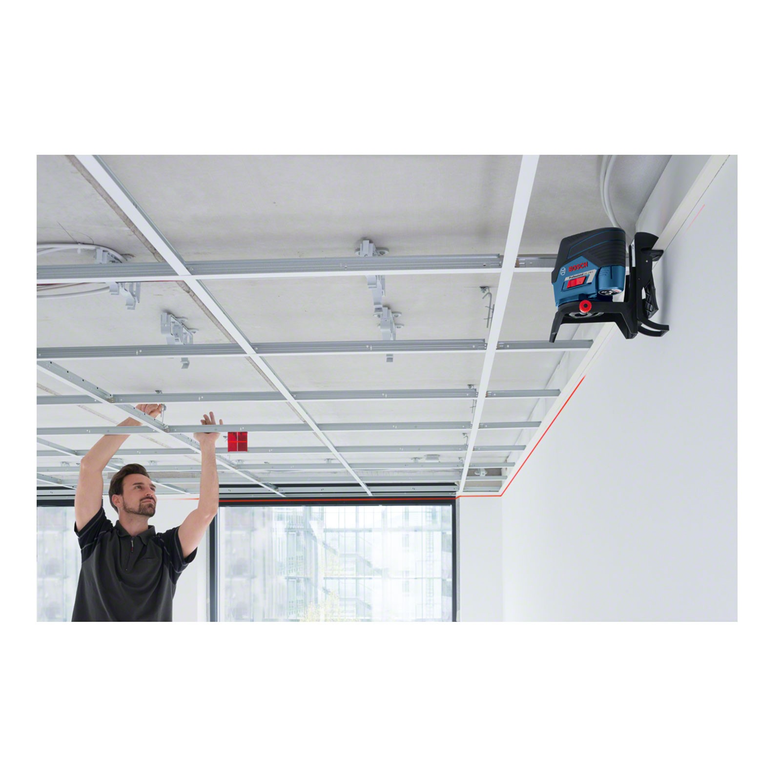 Bosch Professional GCL 2-50 C + RM2 + BM3 + L-Boxx CC