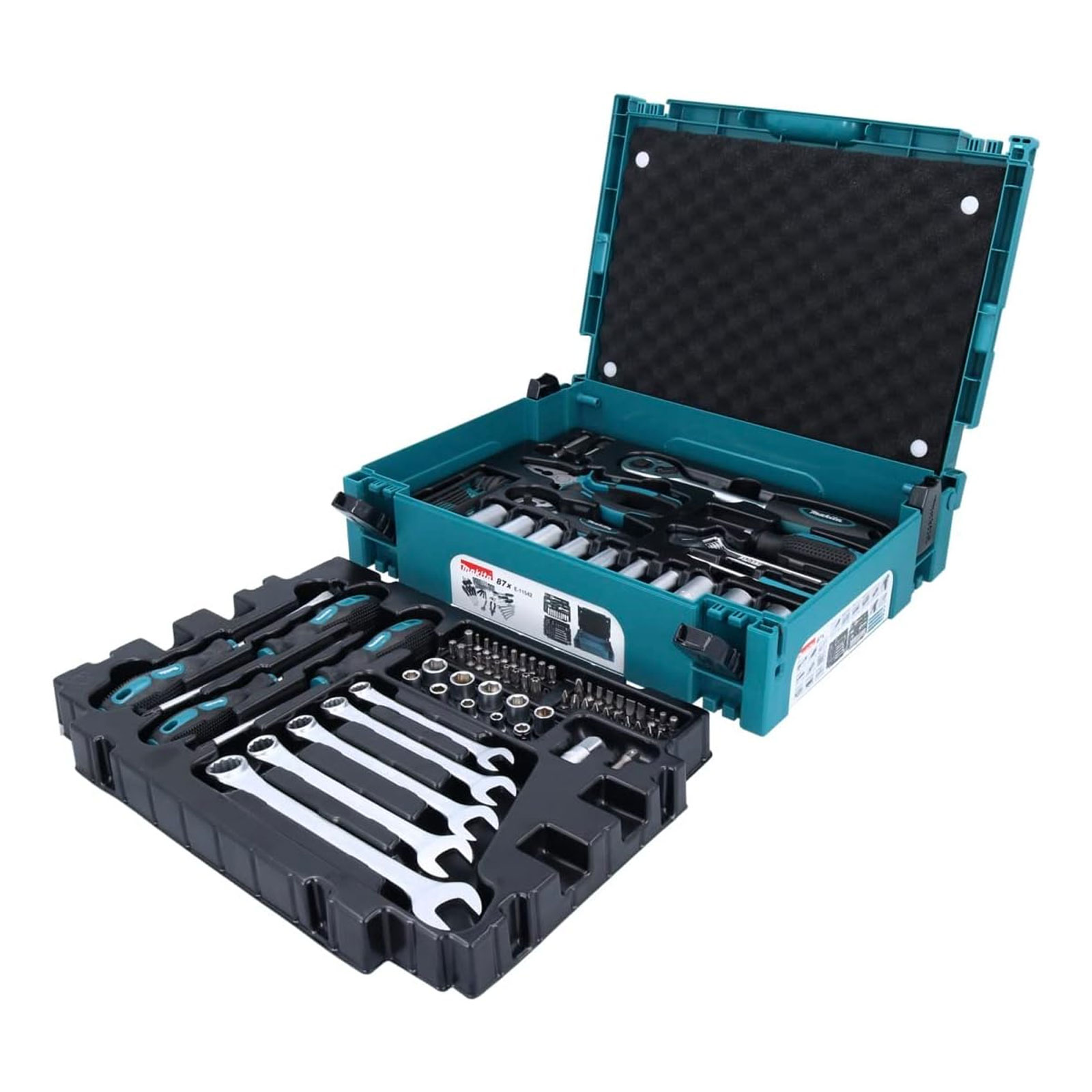 Makita E-11542 Handwerkzeugset im MAKPAC 87 tlg.