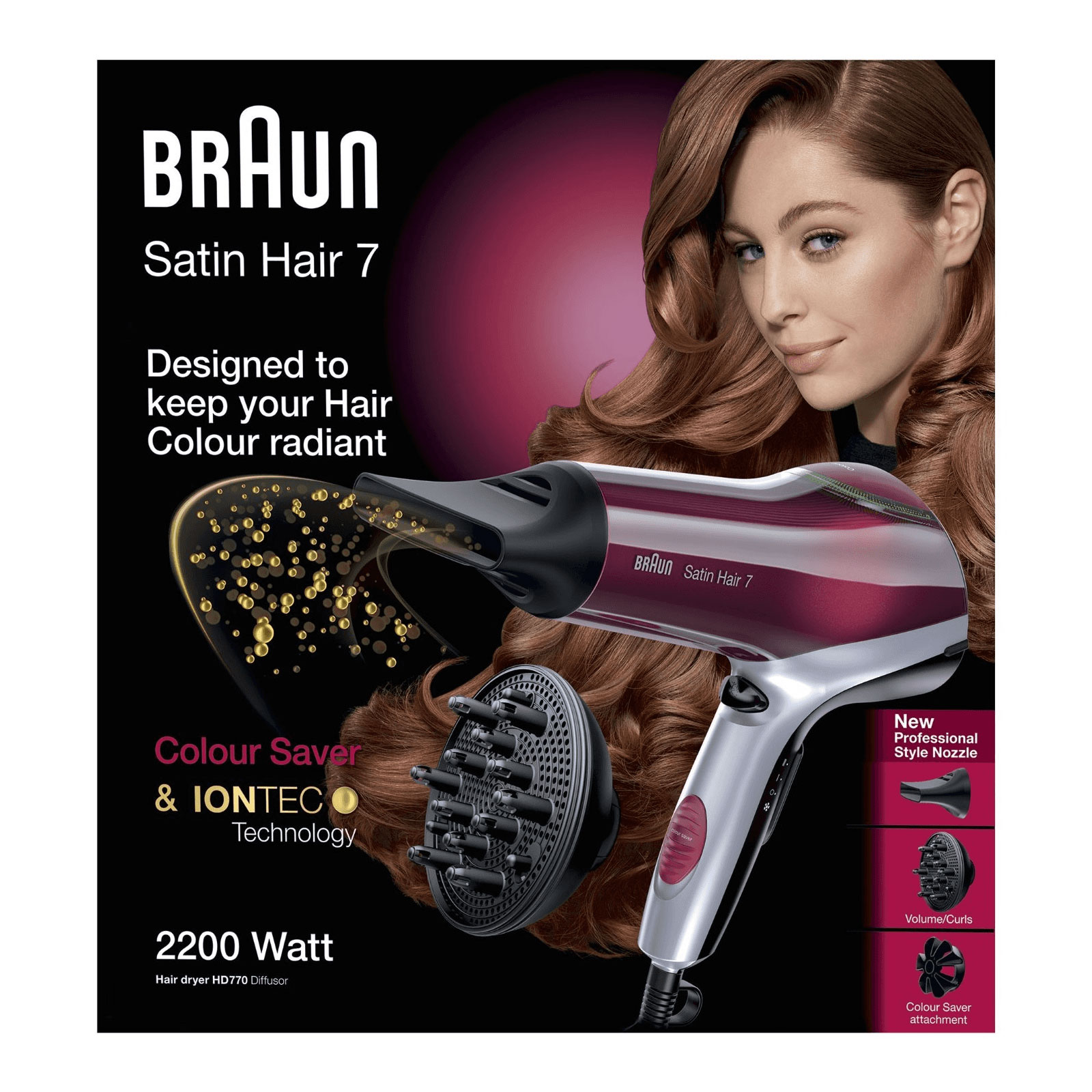 BRAUN Haartrockner 7 HD 770 DIFFUSOR HAART.V4