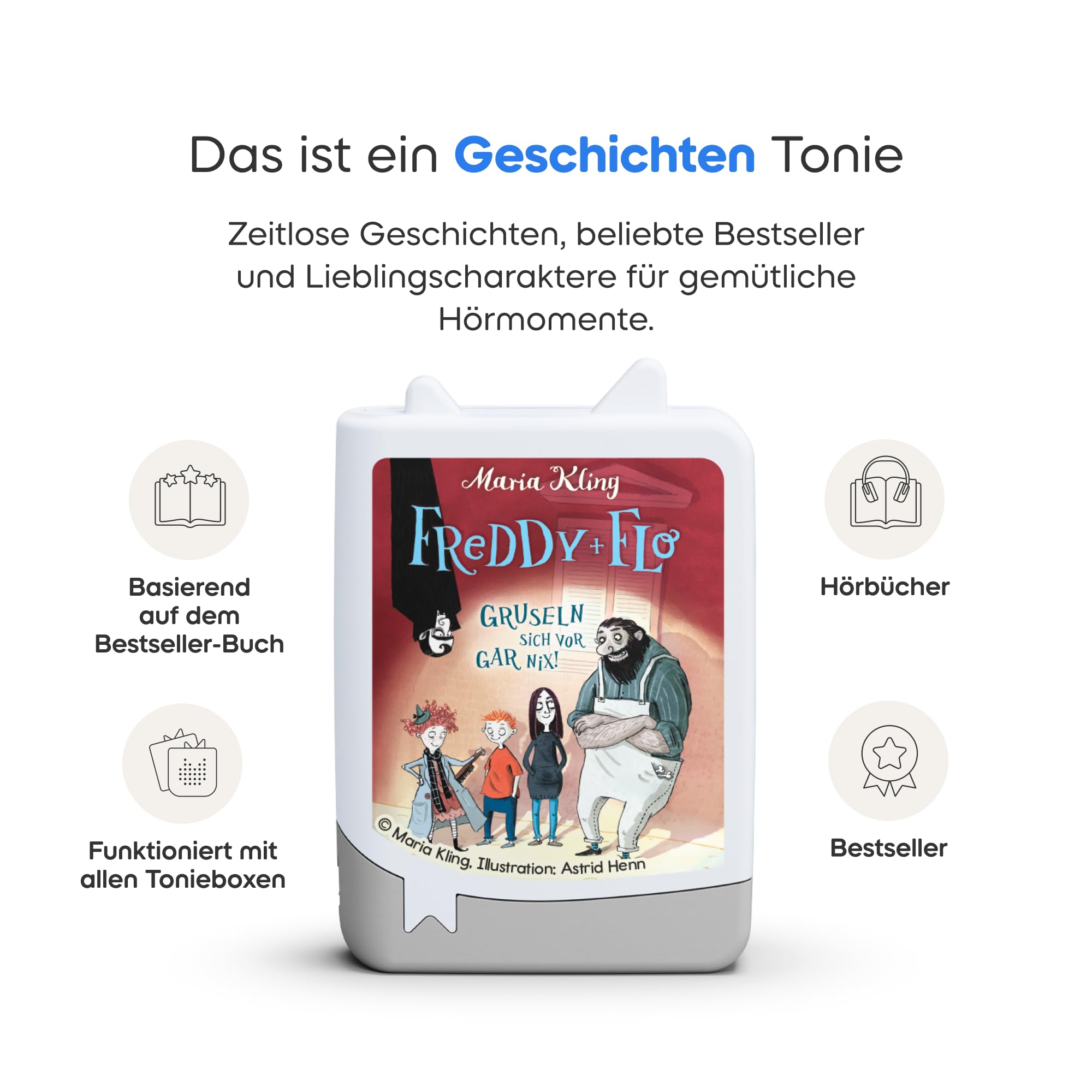 tonies Hörfigur für Toniebox, Book, Freddy + Flo Gruseln Sich vor gar nix!