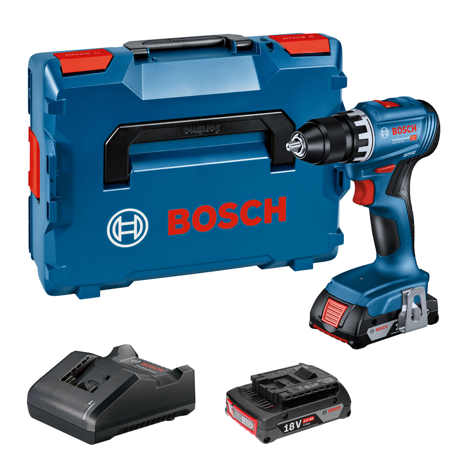 Bosch Professional PB_ON GSR 18V-45 2x2,0Ah; L-BOXX