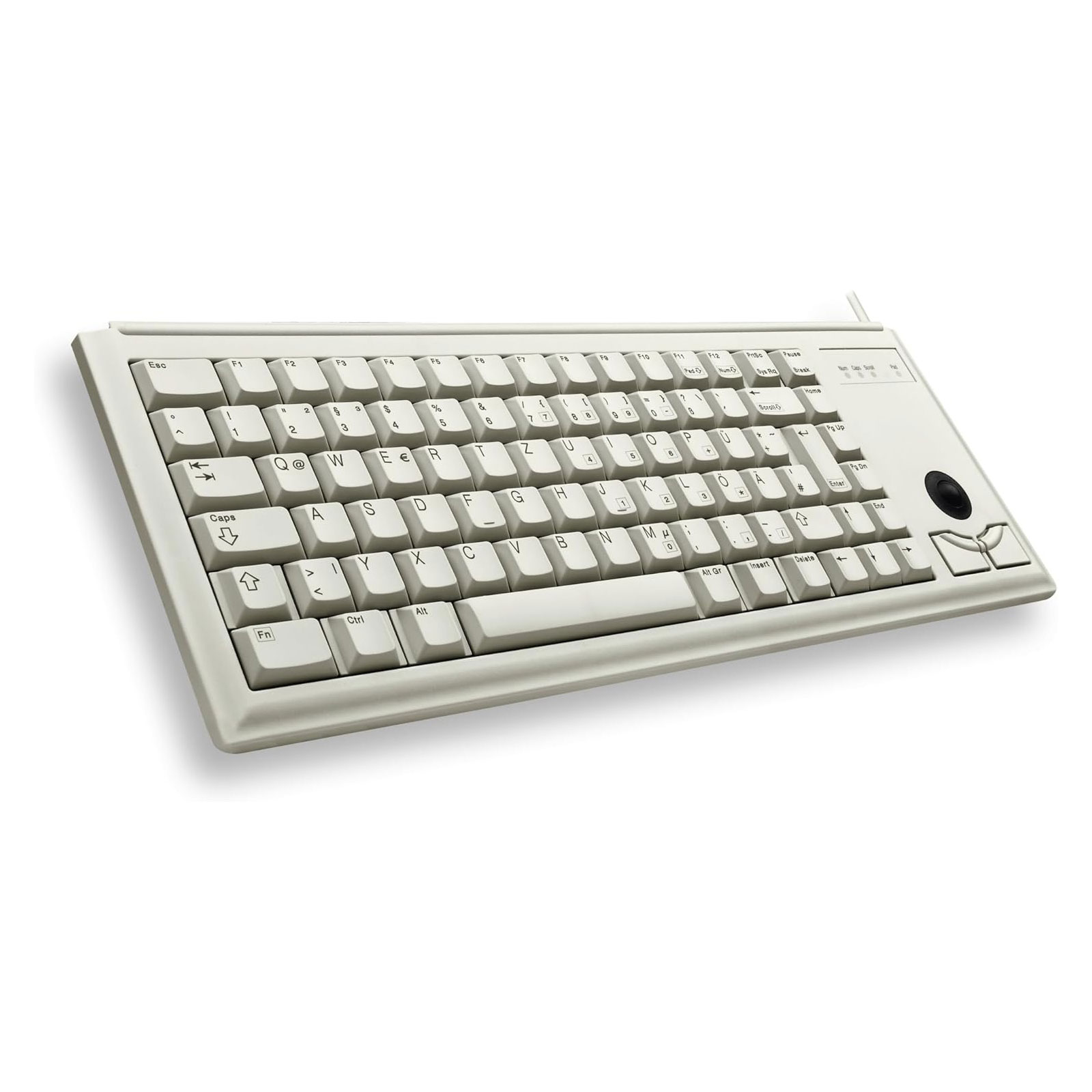 CHERRY G84-4400, Kompakte Tastatur mit Trackball, EU-Layout (QWERTY)