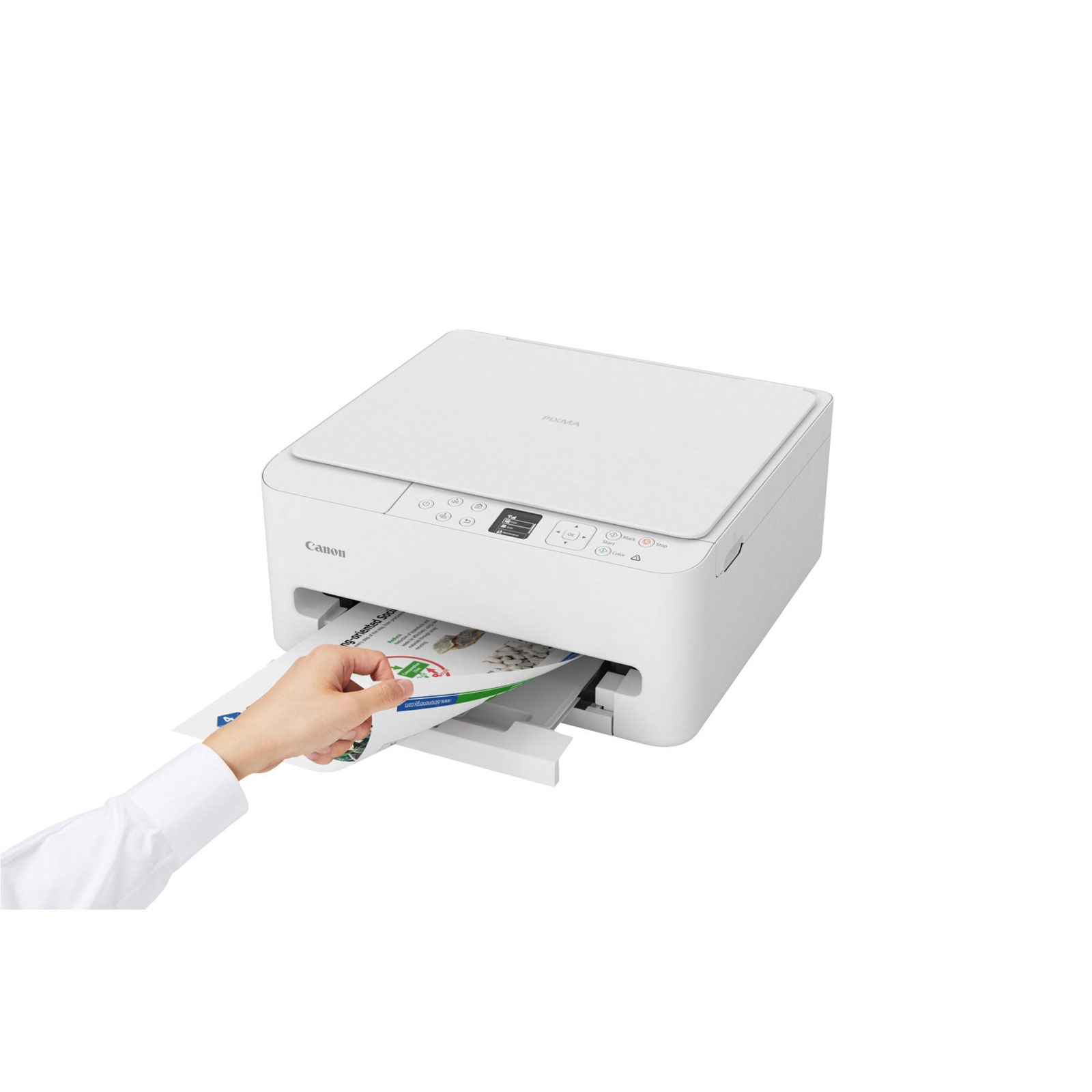 CANON PIXMA TS6550i Multifunktionsdrucker, Weiß (Drucken, Kopieren, Scannen, WLAN, USB, Apple AirPrint, Canon iEasy-PhotoPrint, Mopria Print Service, Cloud Integration Service, Duplex, A4)