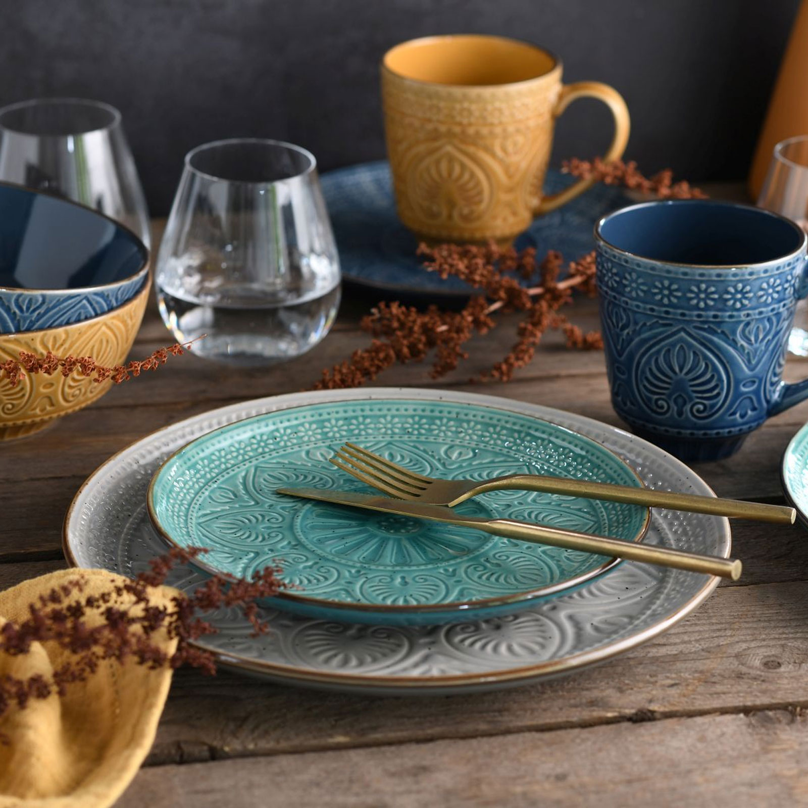 CreaTable, 22561, Serie Samarkand, Geschirrset, Kombiservice 16 teilig